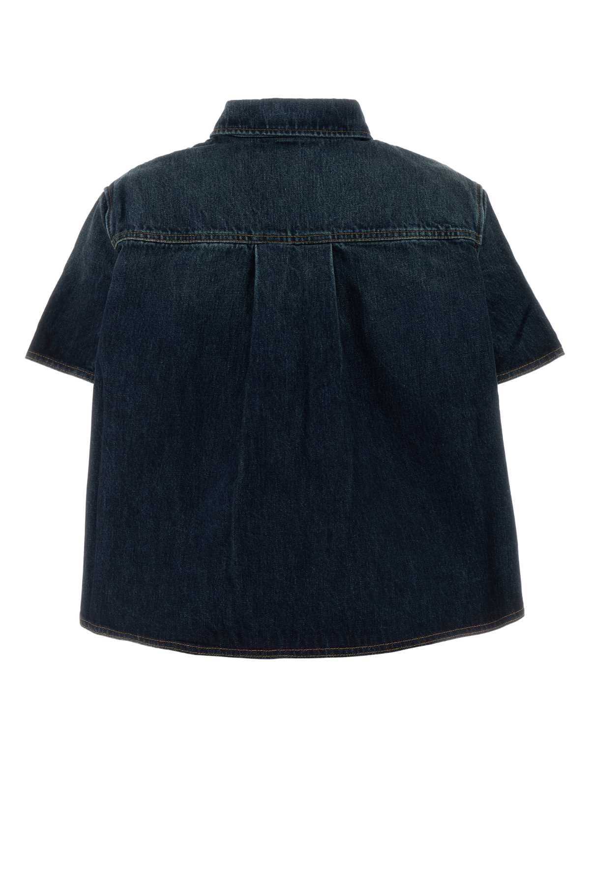 Loewe Women Blue Denim Shirt LOEWE
