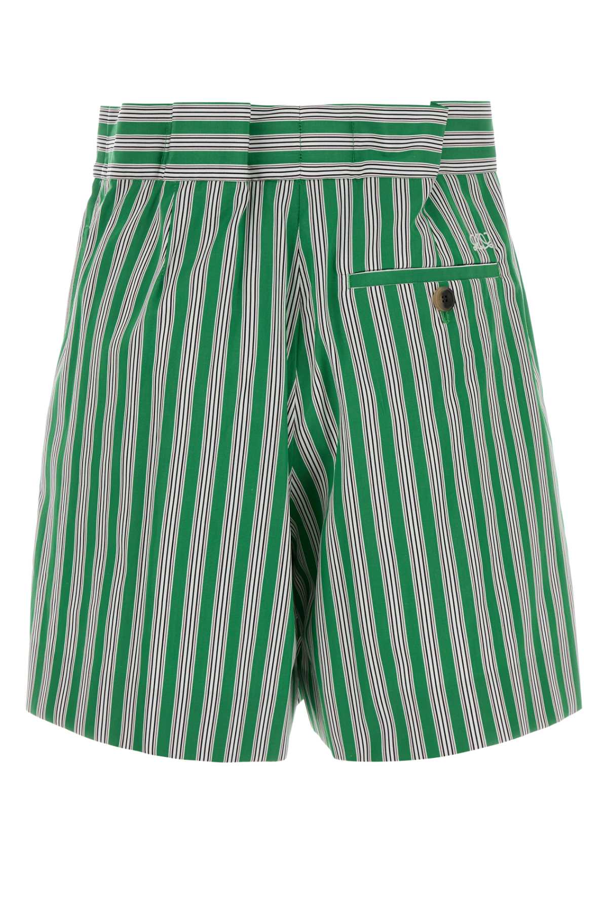 Loewe Women Embroidered Poplin Shorts LOEWE