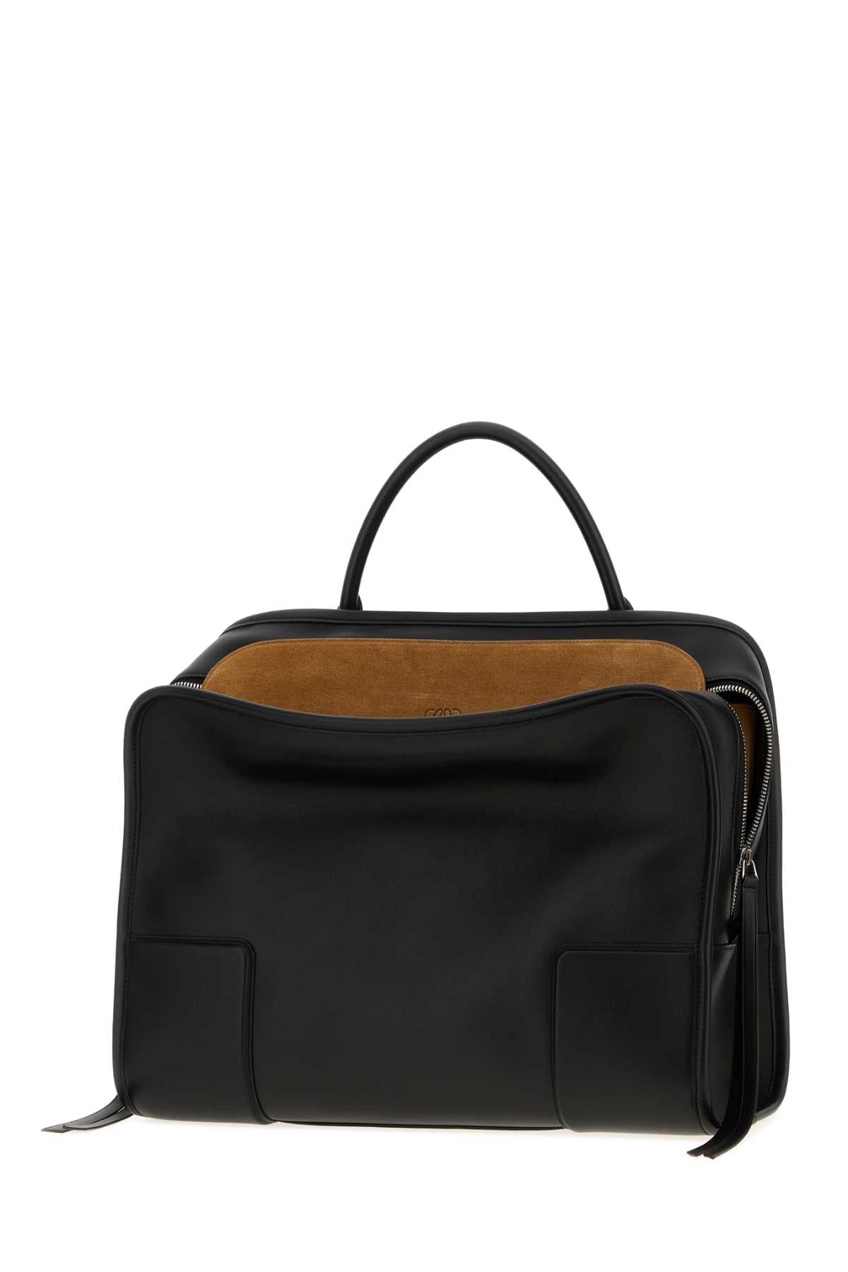 Loewe Men Black Leather Amazona 180 X Shopping Bag LOEWE