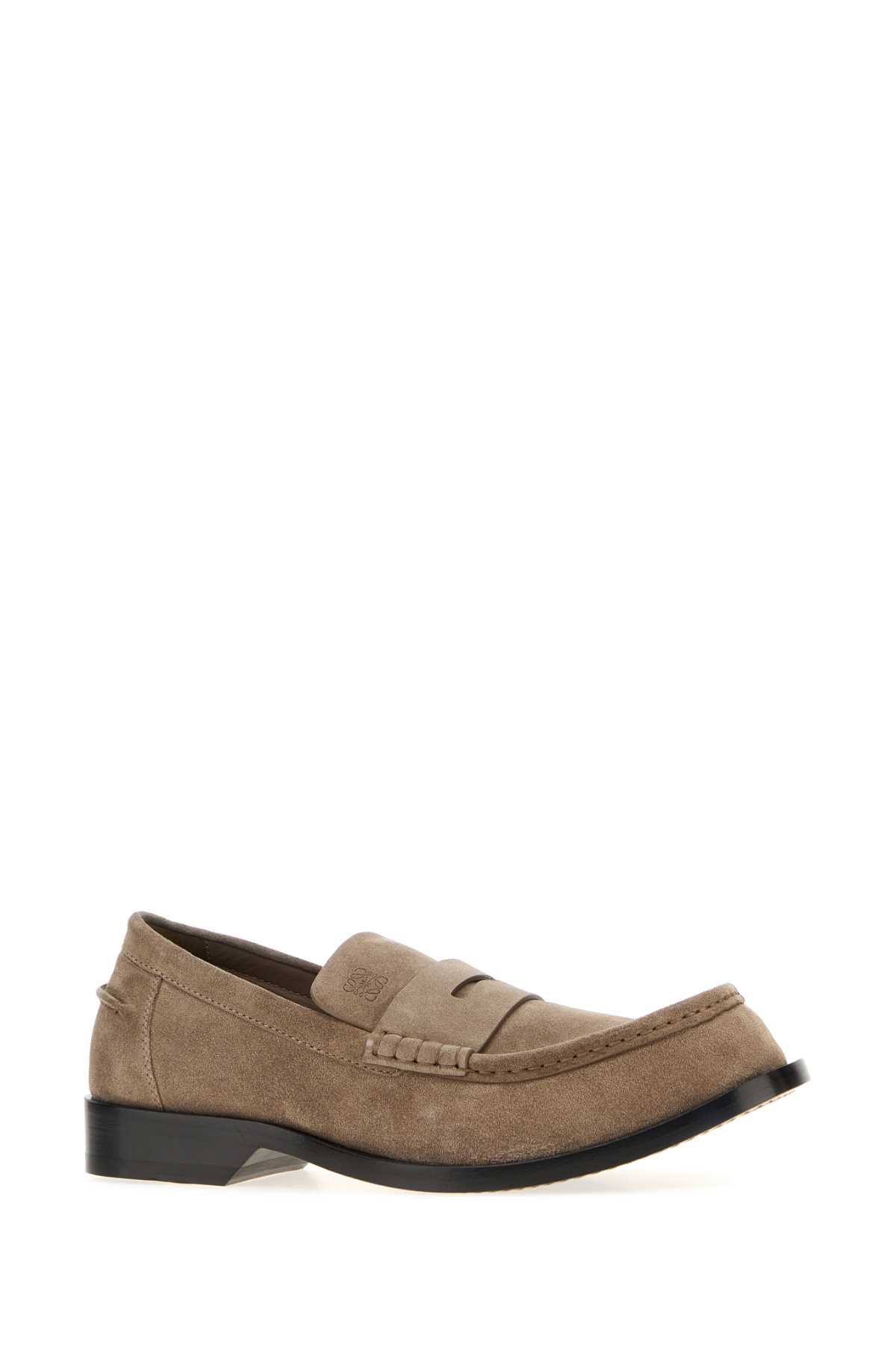Loewe Men Cappuccino Suede Bobine Loafers LOEWE