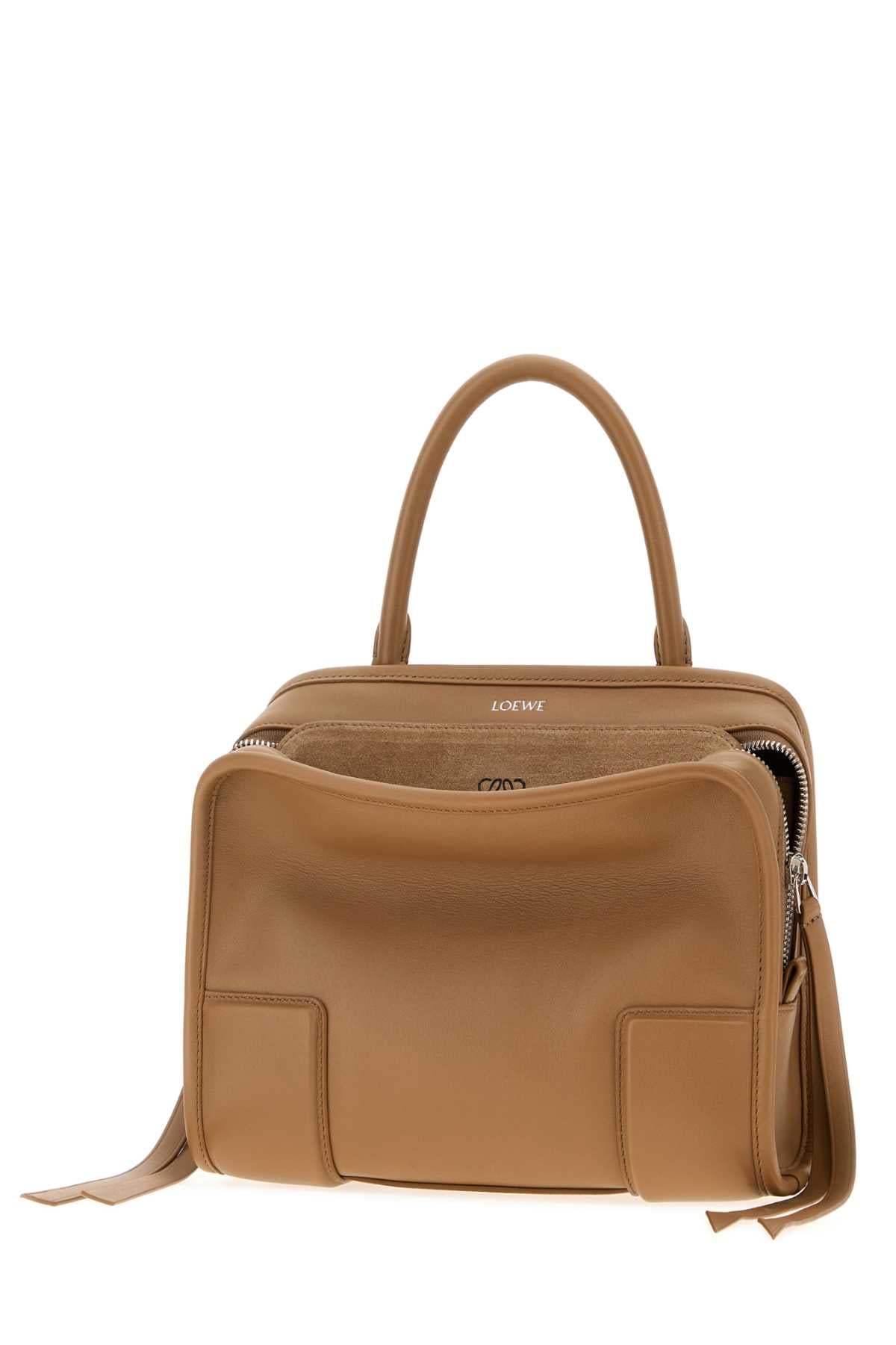 Loewe Women Camel Leather Small Amazona Handbag LOEWE
