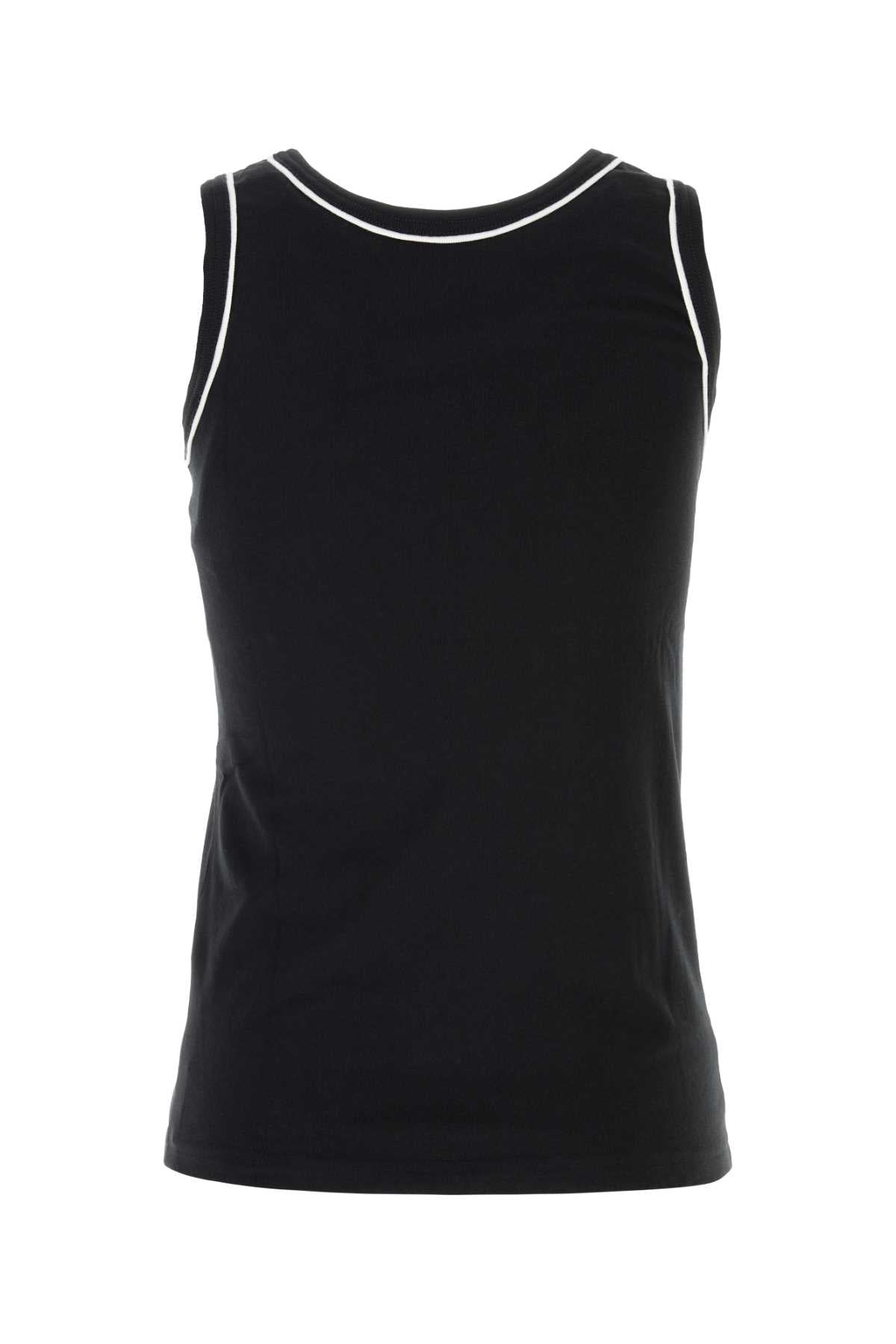 Valentino Garavani Women Black Cotton Tank Top VALENTINO GARAVANI