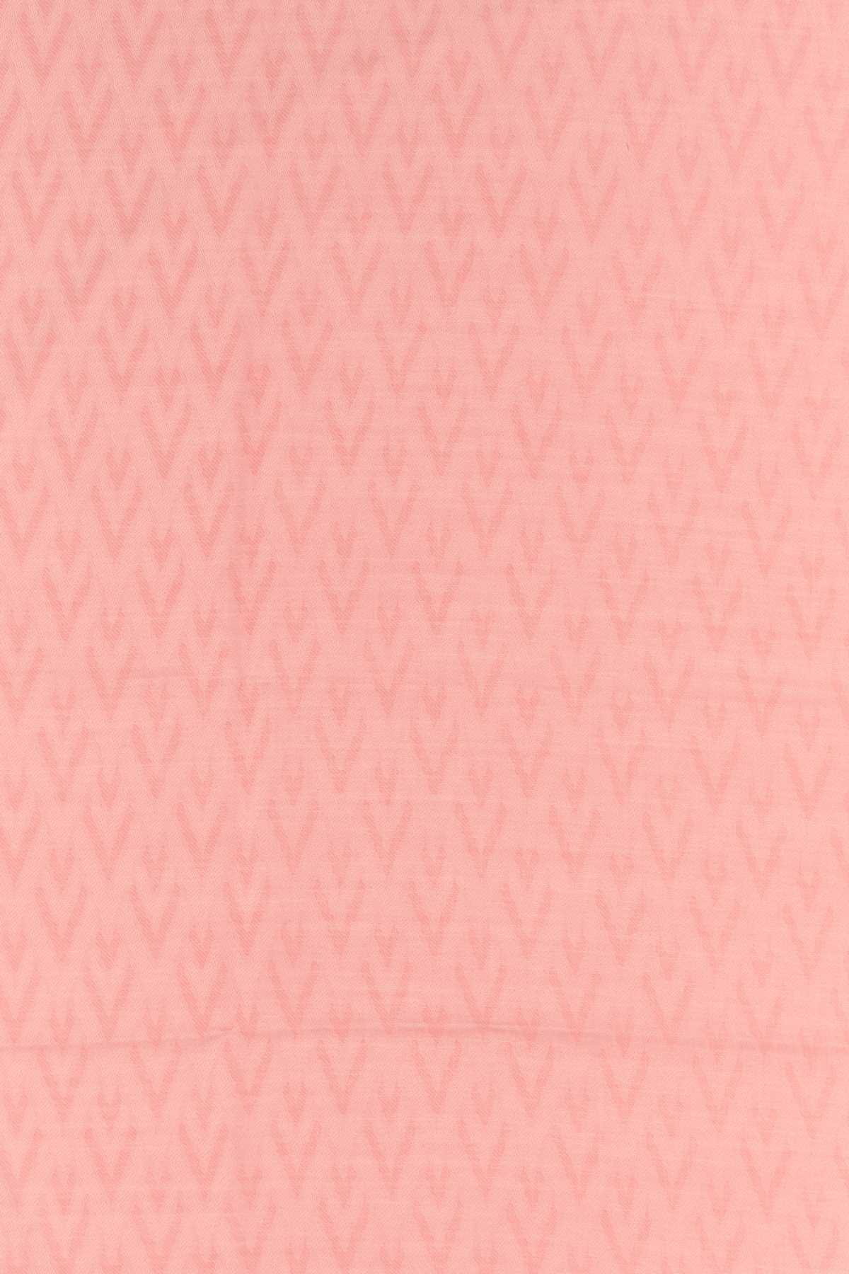 Valentino Garavani Women Pink Silk Blend Toute La V Scarf VALENTINO GARAVANI