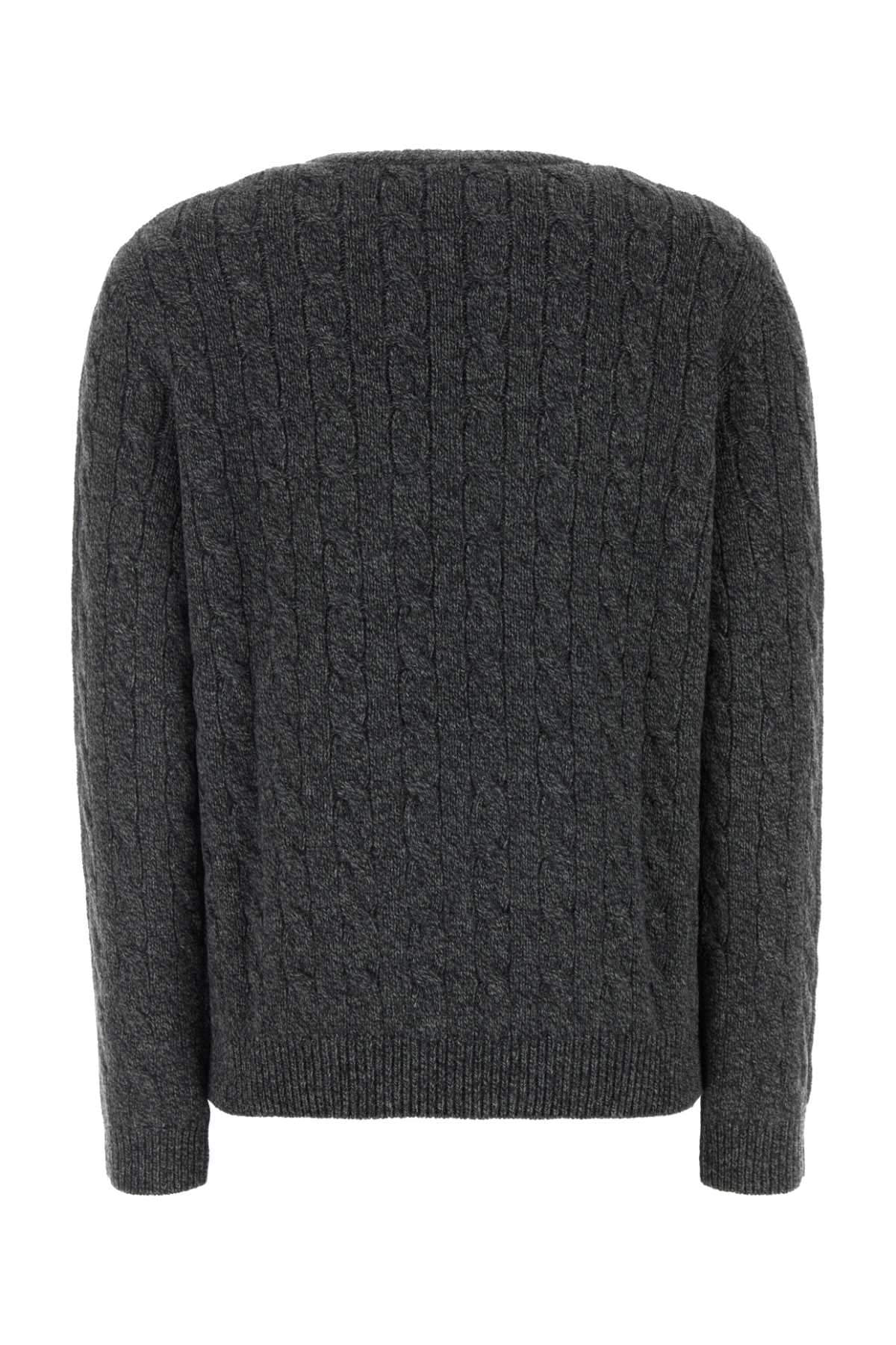 Valentino Garavani Women Dark Grey Wool Sweater VALENTINO GARAVANI