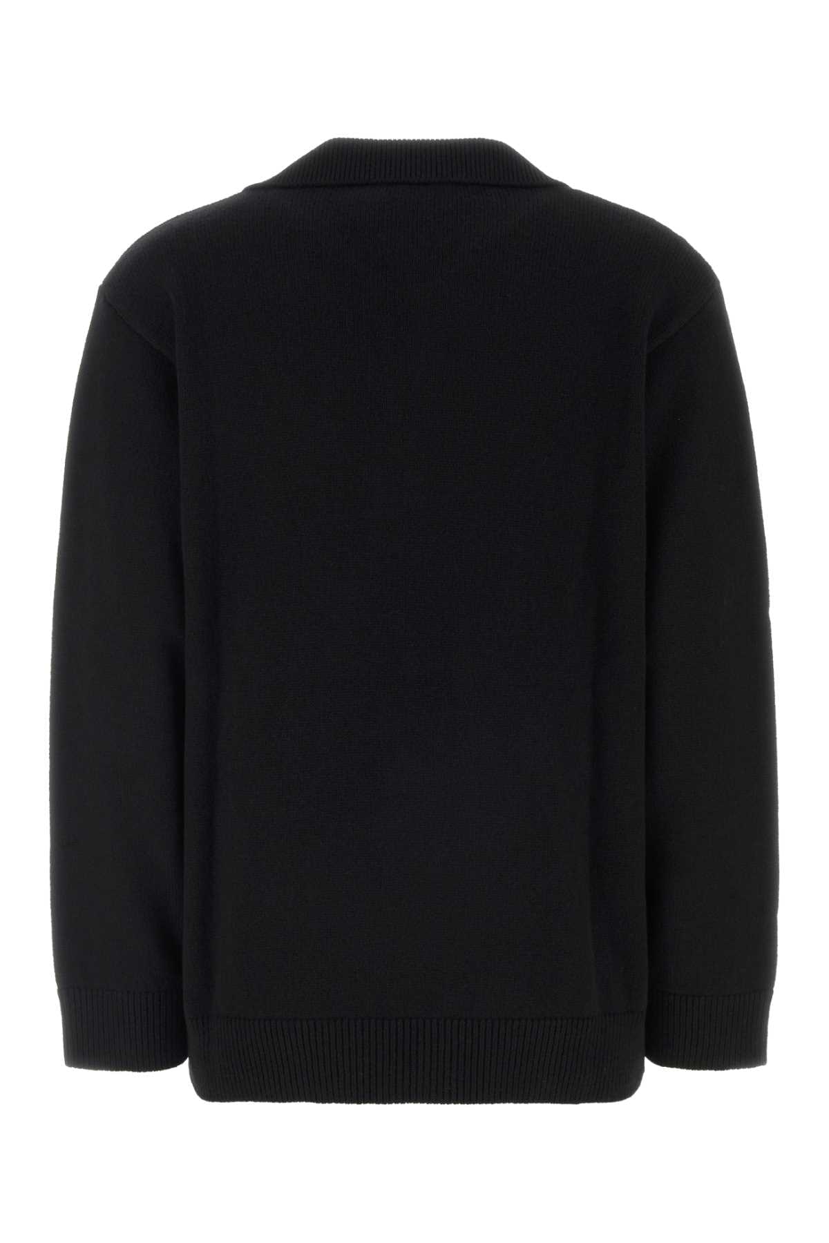 Valentino Garavani Women Black Cashmere Polo Shirt VALENTINO GARAVANI