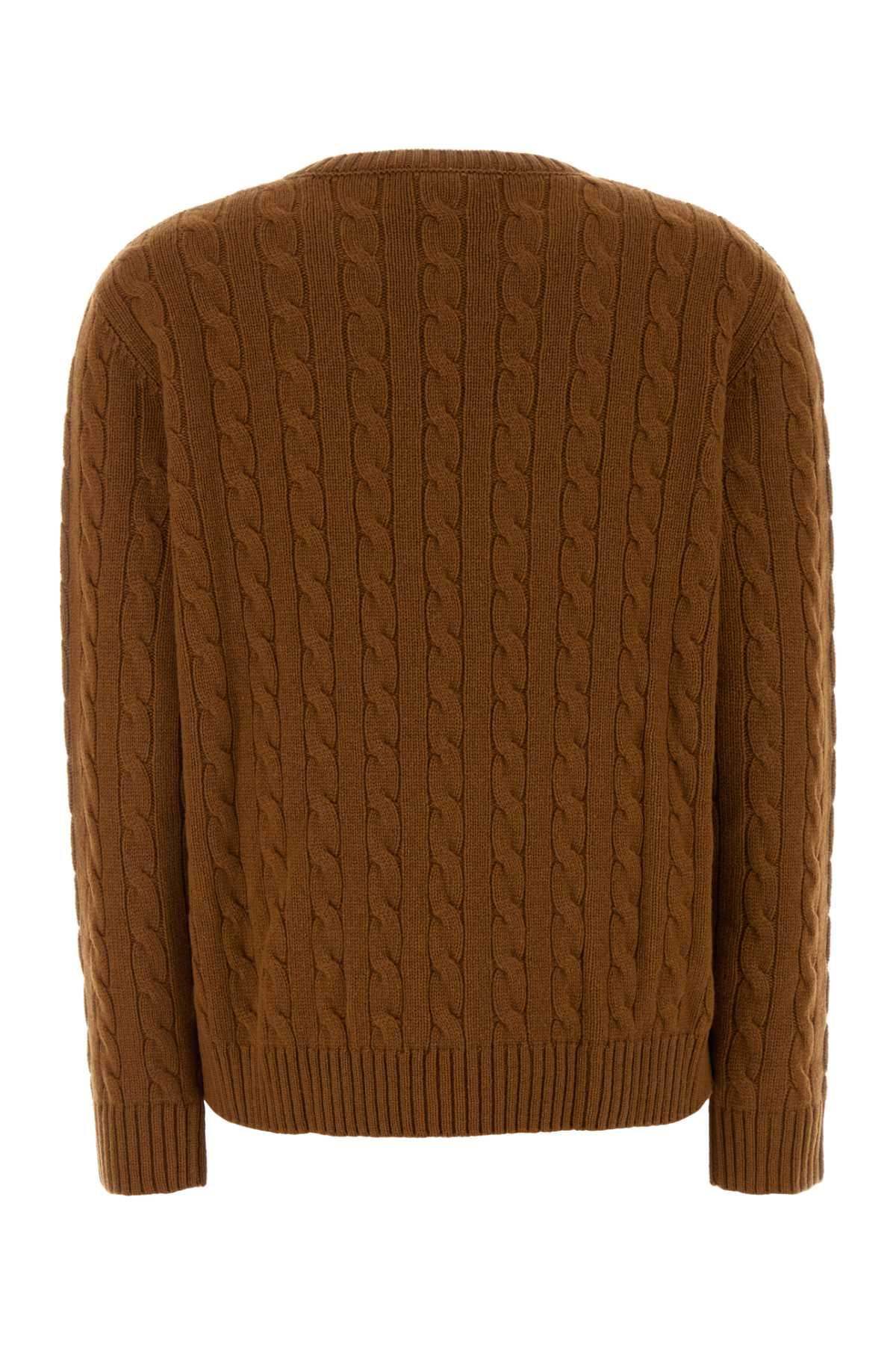 Valentino Garavani Women Caramel Cashmere Sweater VALENTINO GARAVANI