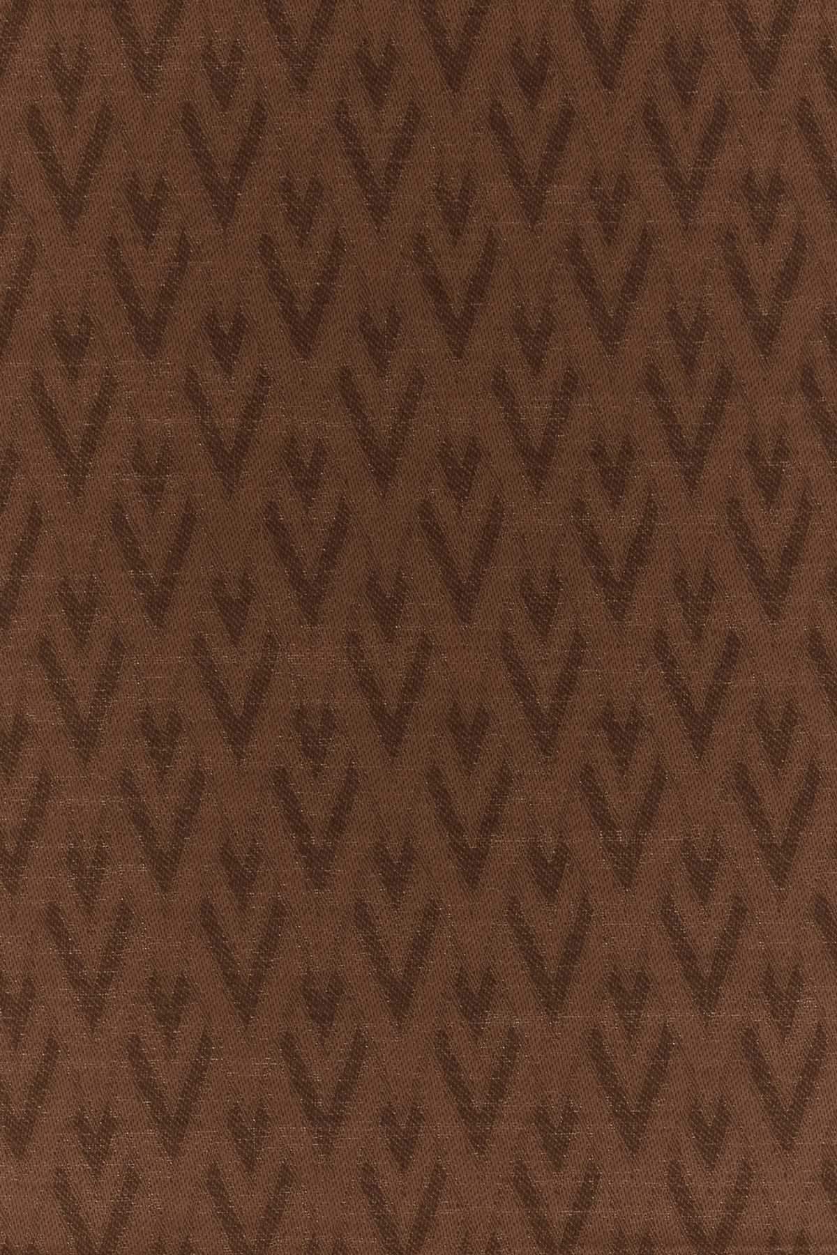 Valentino Garavani Women Brown Silk Blend Toute La V Scarf VALENTINO GARAVANI