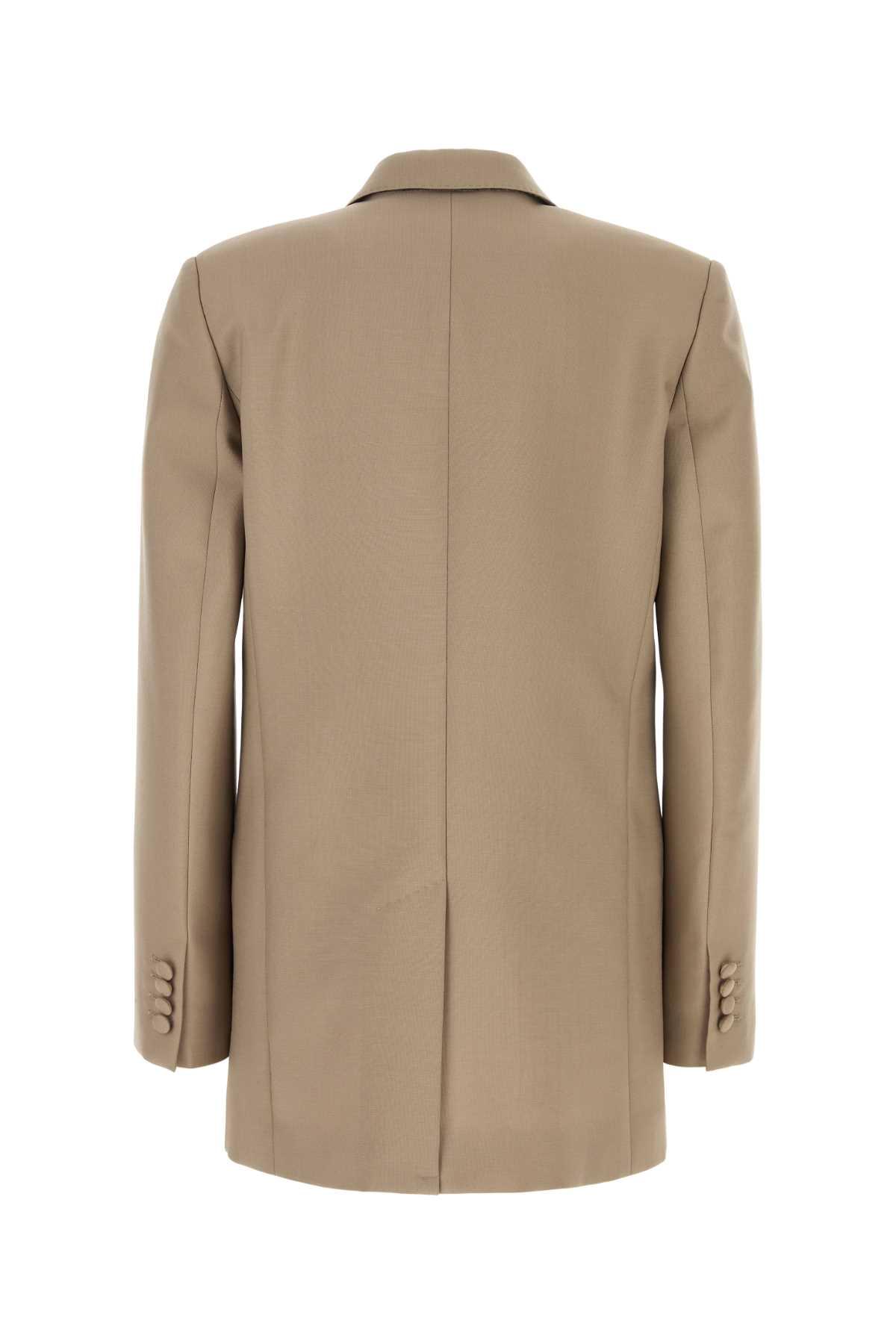 Valentino Garavani Women Cappuccino Mohair Blend Blazer VALENTINO GARAVANI