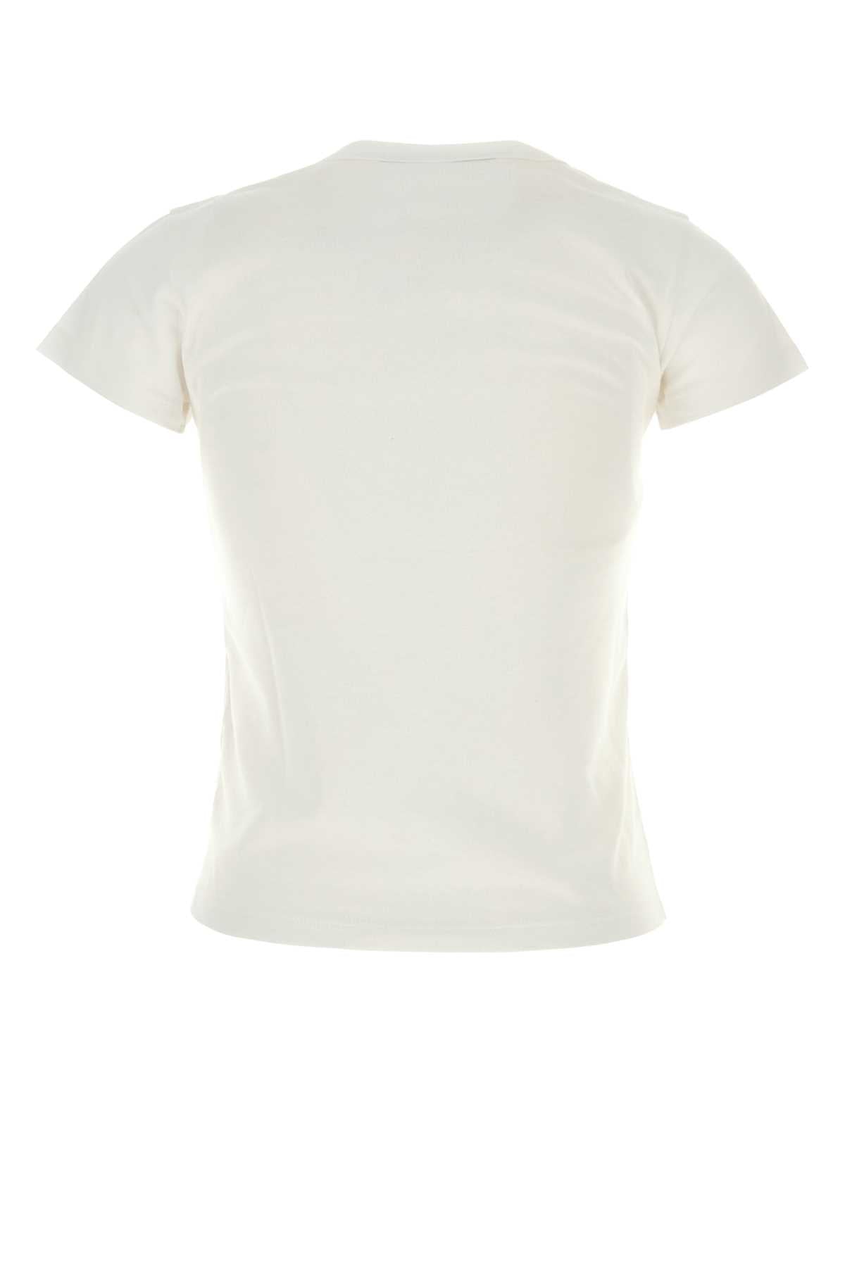 Valentino Garavani Women White Cotton T-Shirt VALENTINO GARAVANI