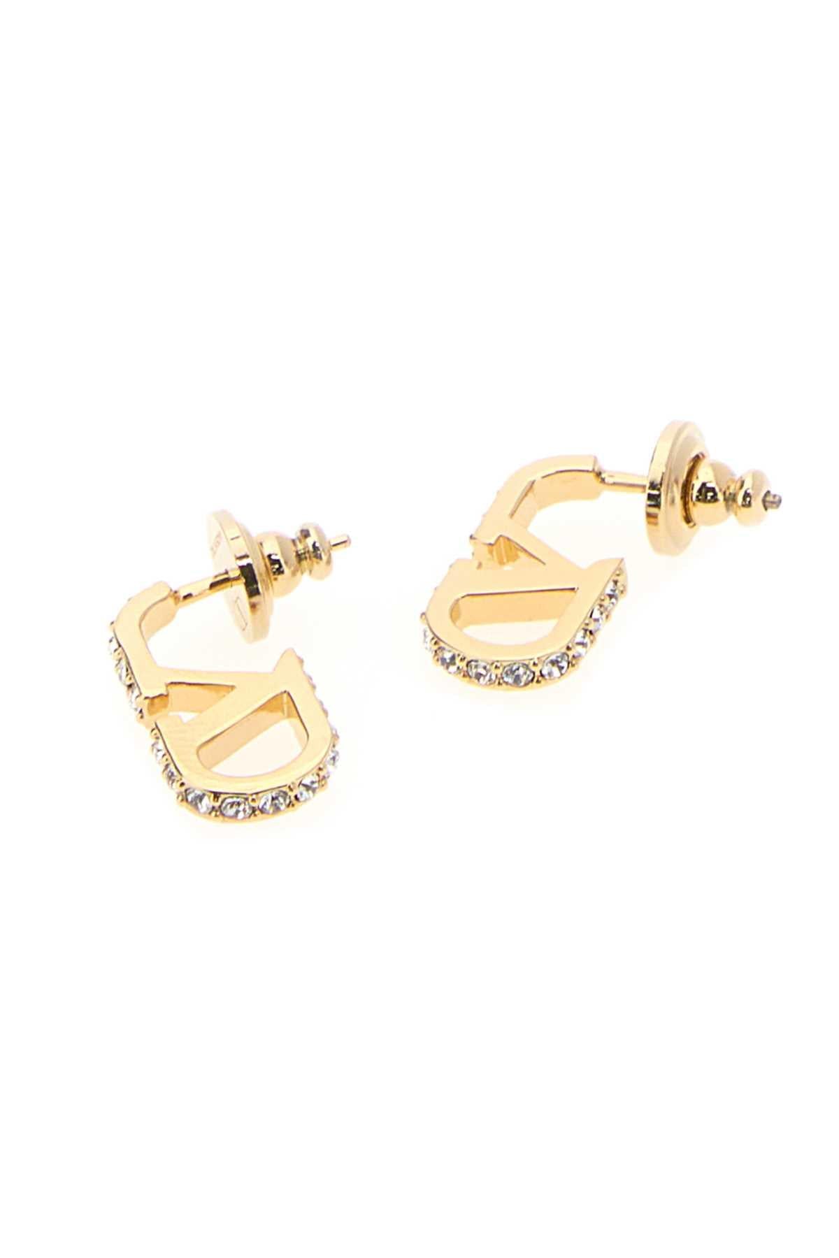 Valentino Garavani Women Gold Metal Vlogo Signature Earrings VALENTINO GARAVANI