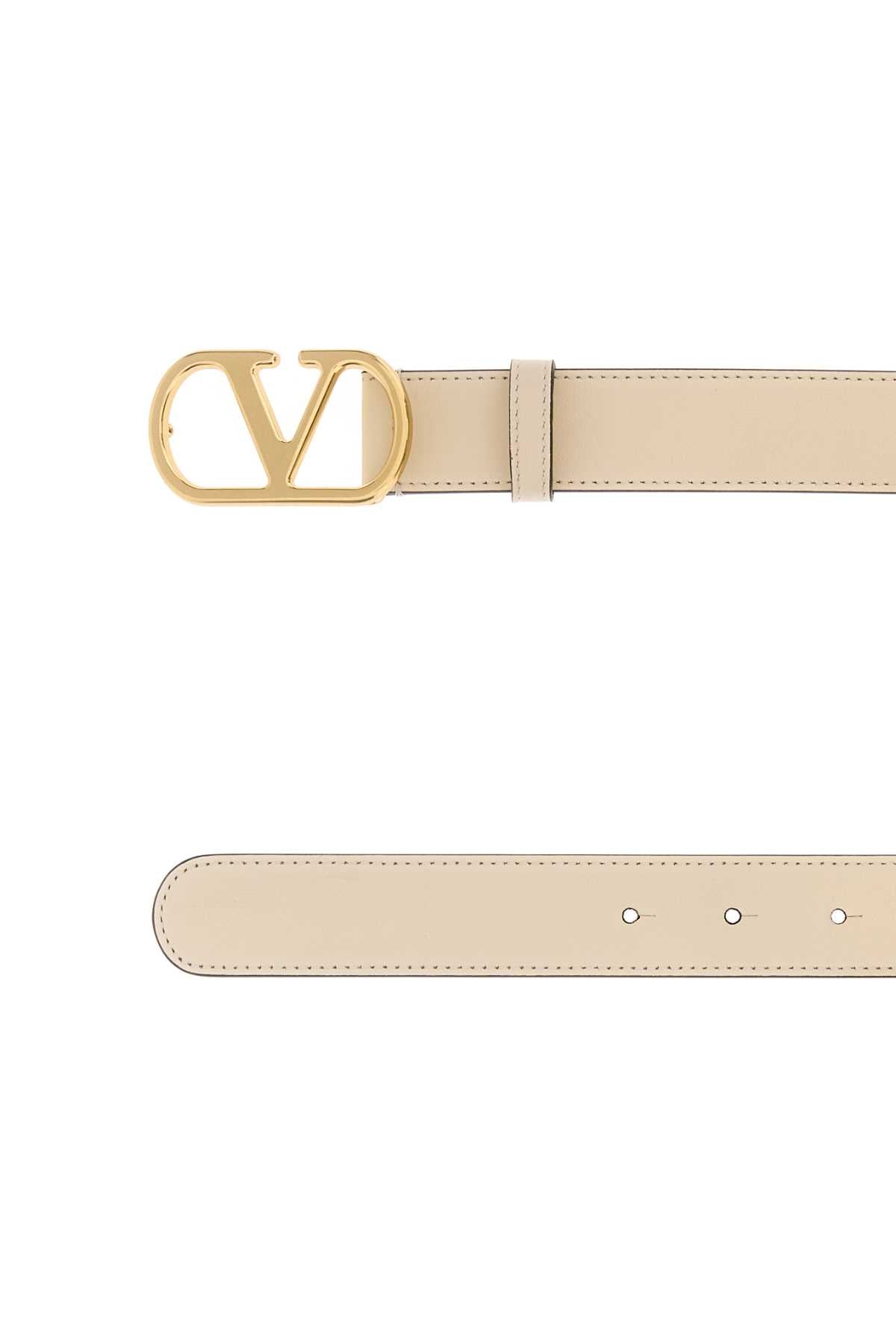 Valentino Garavani Women Sand Leather Belt VALENTINO GARAVANI