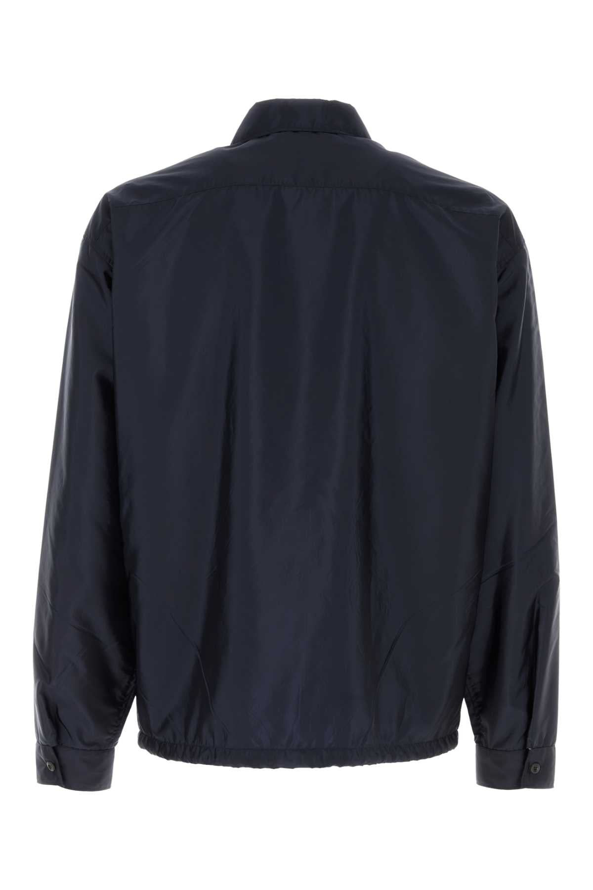 Prada Men Navy Blue Re-Nylon Shirt PRADA