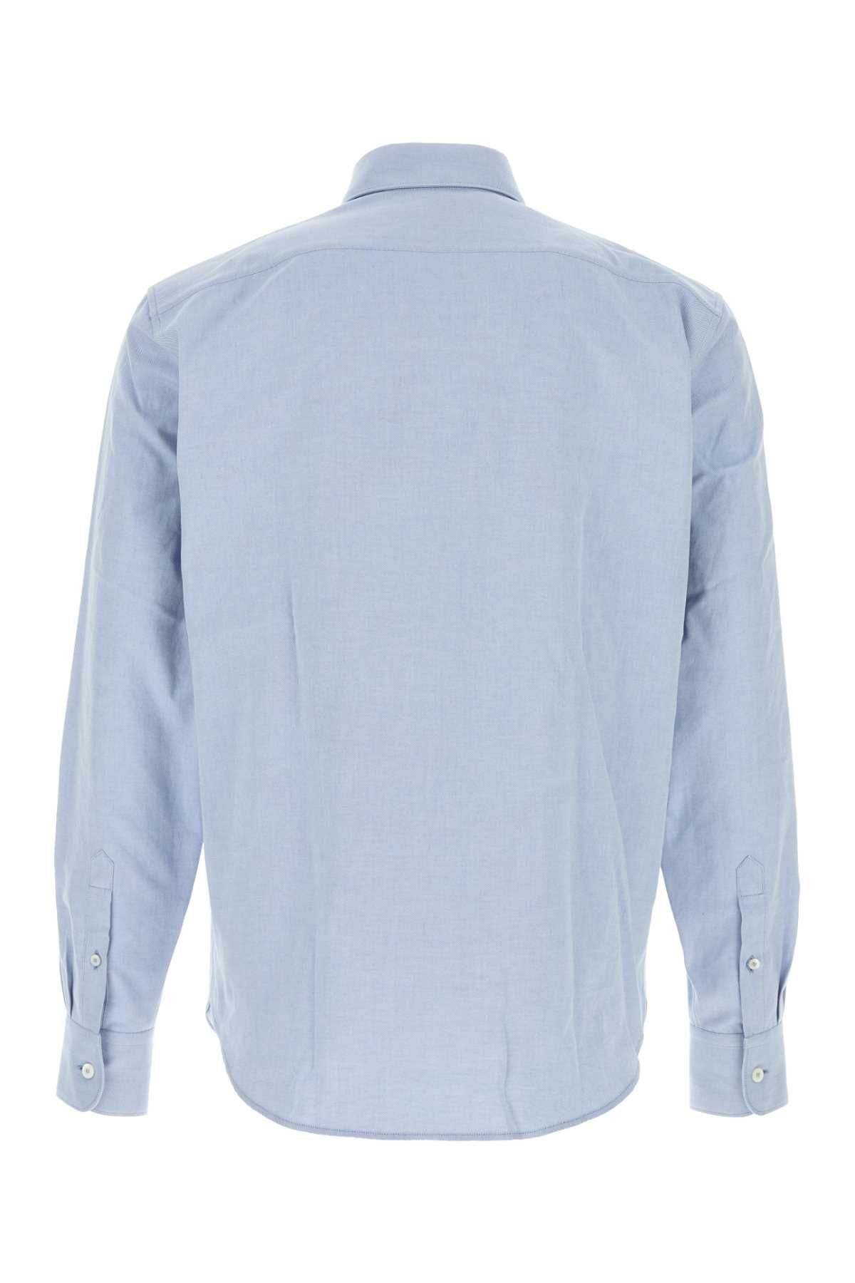 Prada Men Light Blue Oxford Shirt PRADA