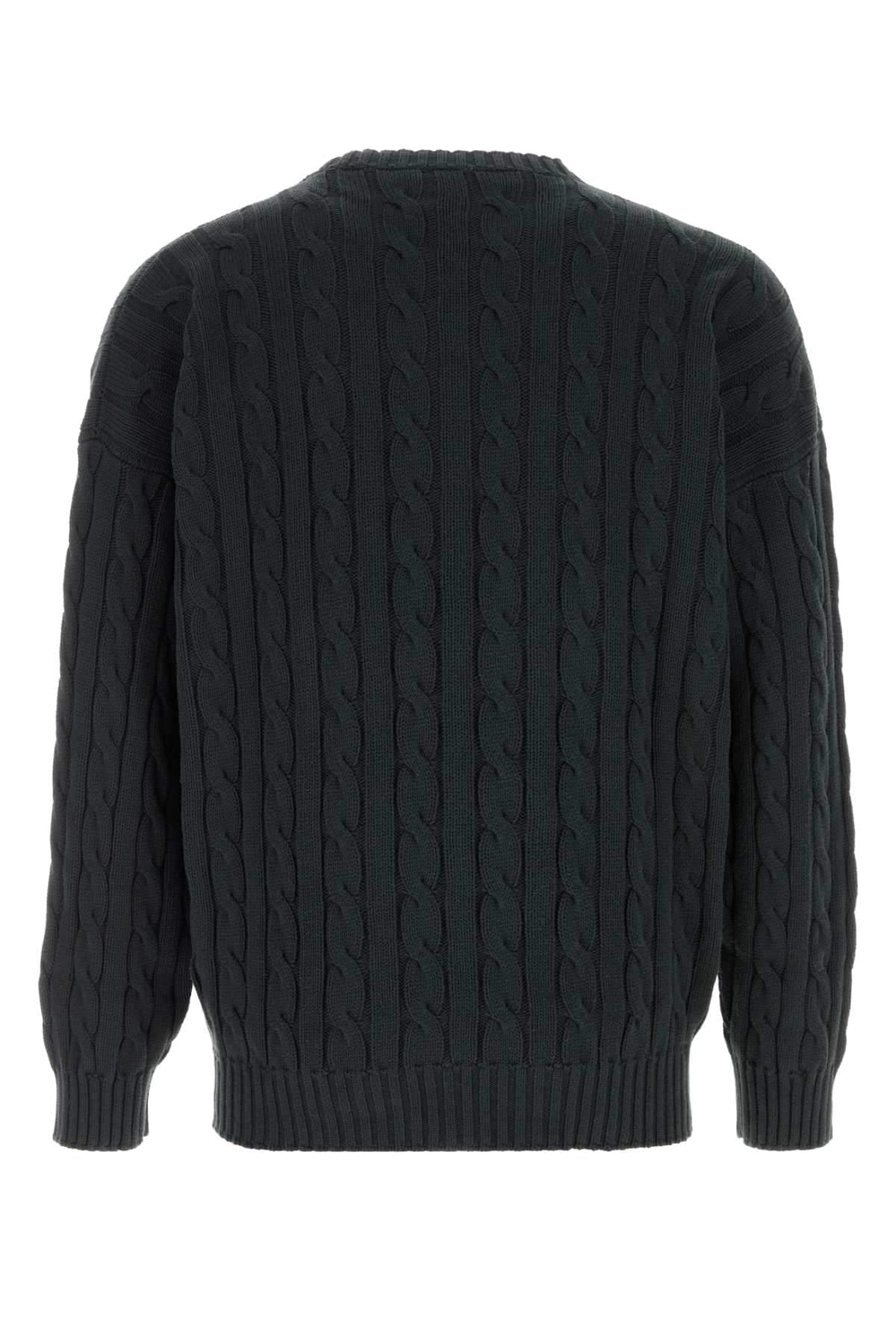 Prada Men Slate Cotton Sweater PRADA