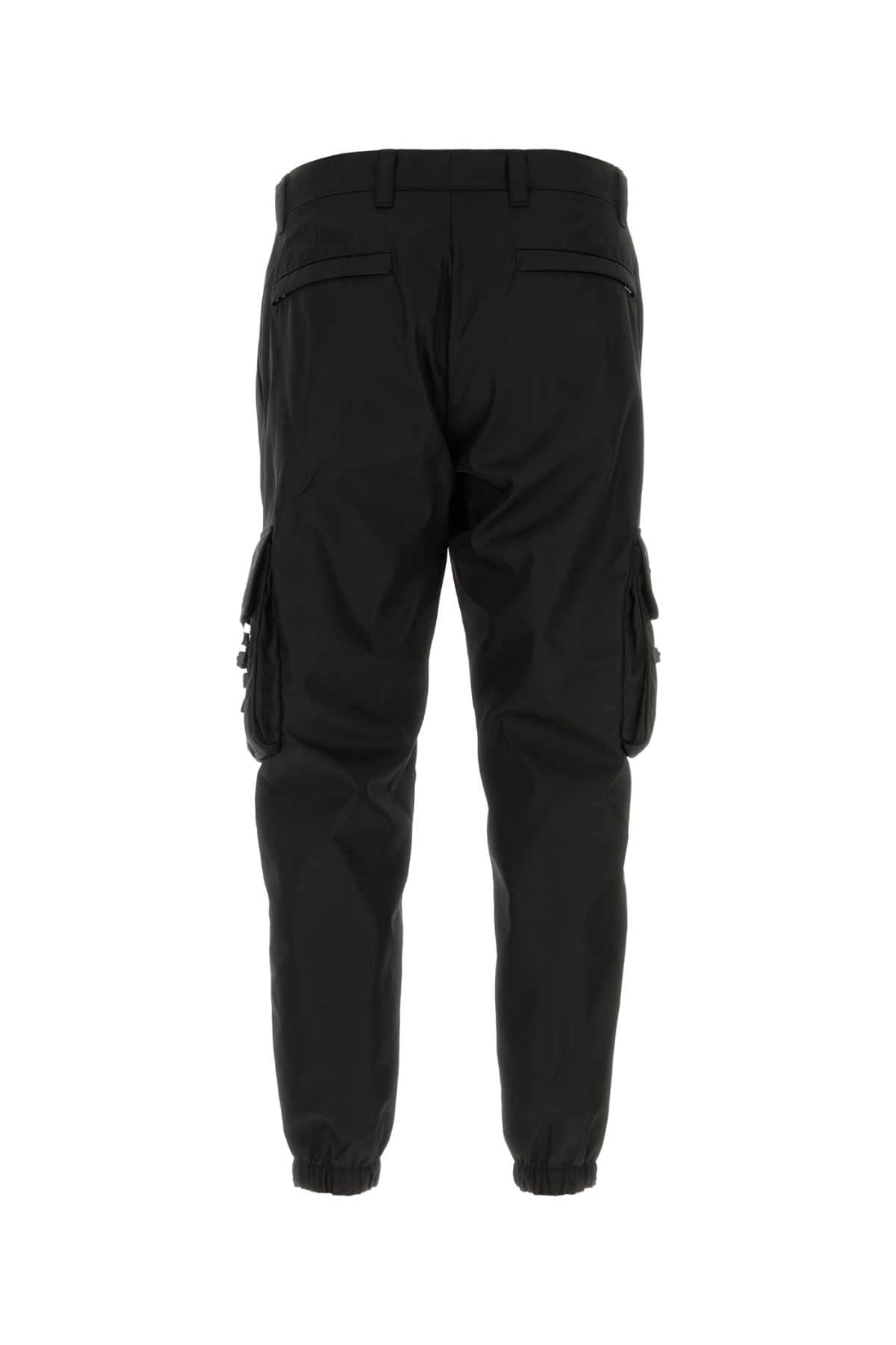 Prada Men Black Re-Nylon Cargo Pant PRADA