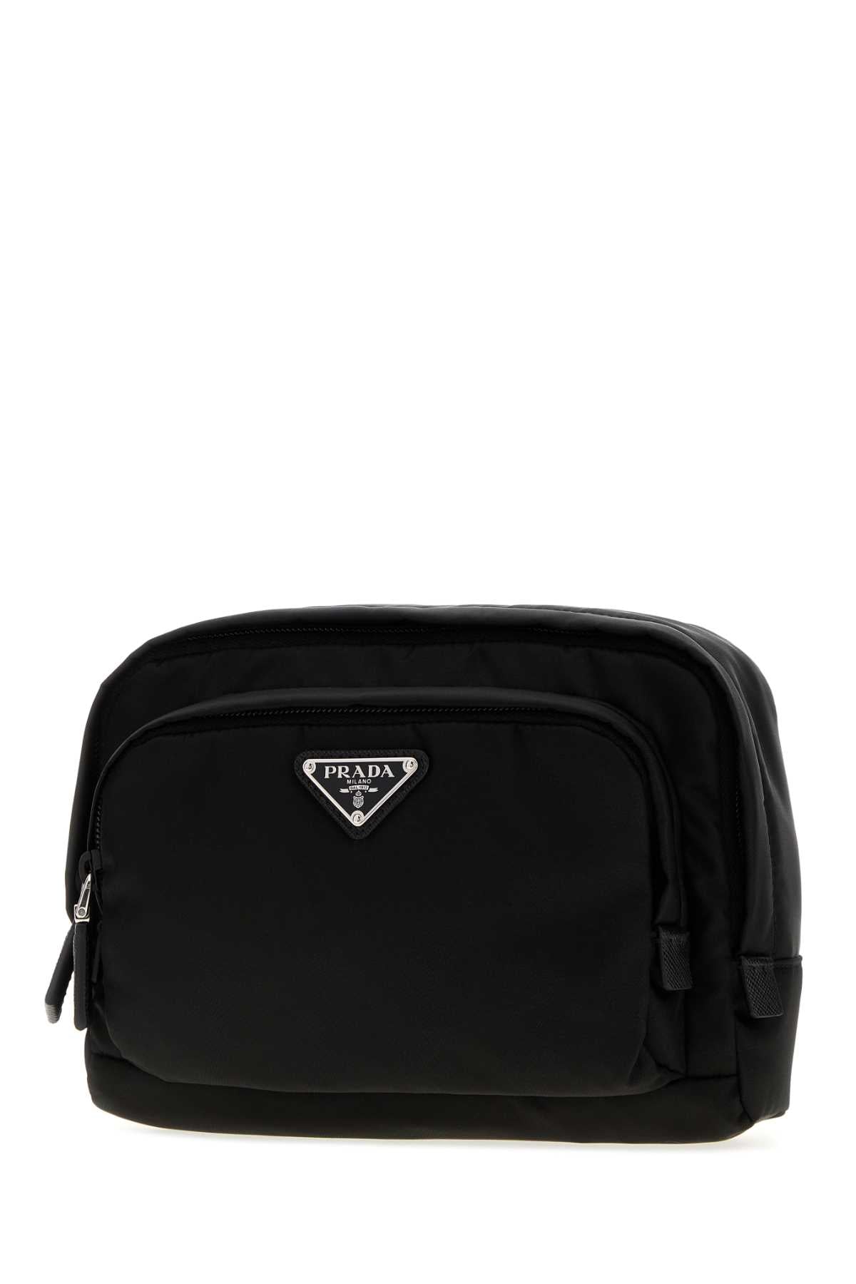 Prada Men Black Canvas Beauty Case