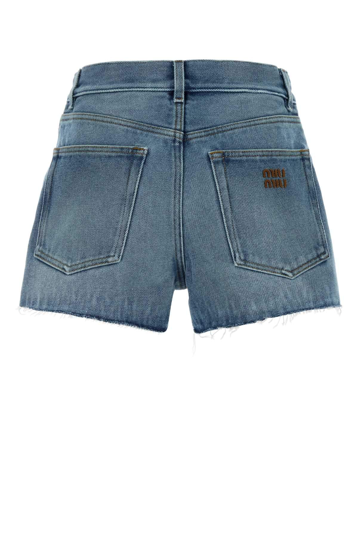 Miu Miu Women Denim Shorts MIU MIU