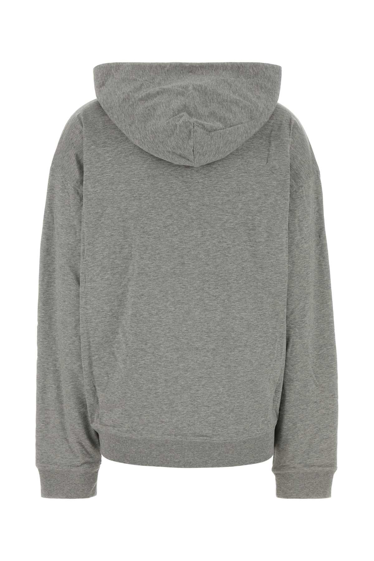 Miu Miu Women Grey Cotton Sweatshirt MIU MIU