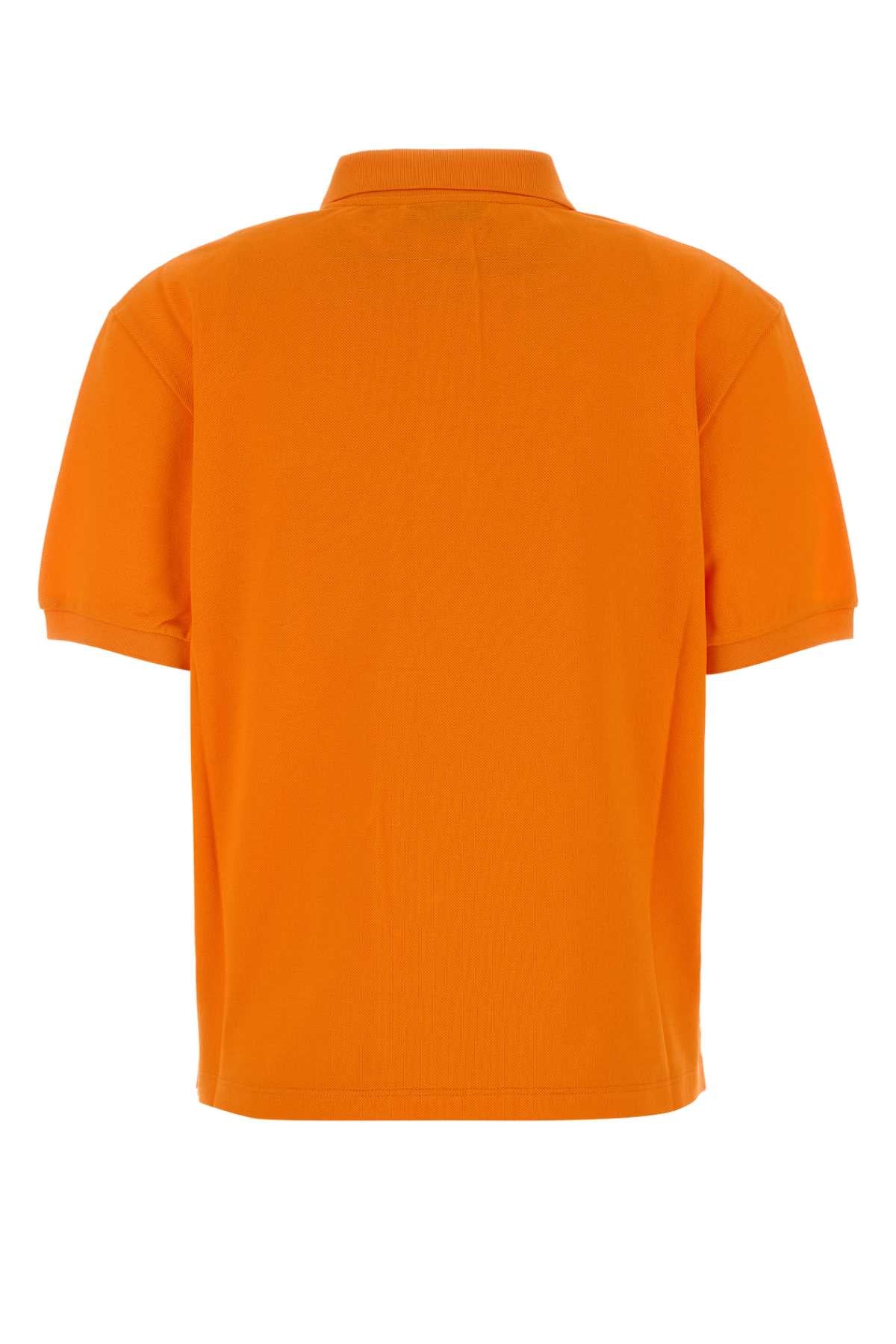 Miu Miu Women Orange Piquet Polo Shirt MIU MIU