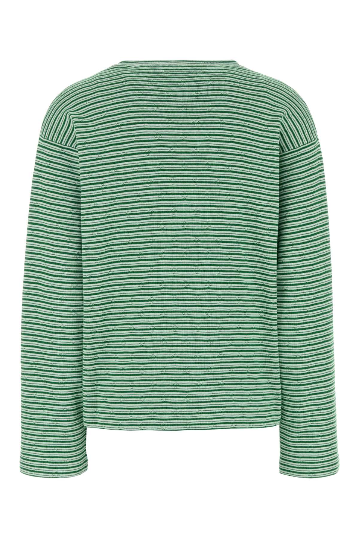 Miu Miu Women Embroidered Cotton Blend Oversize T-Shirt MIU MIU
