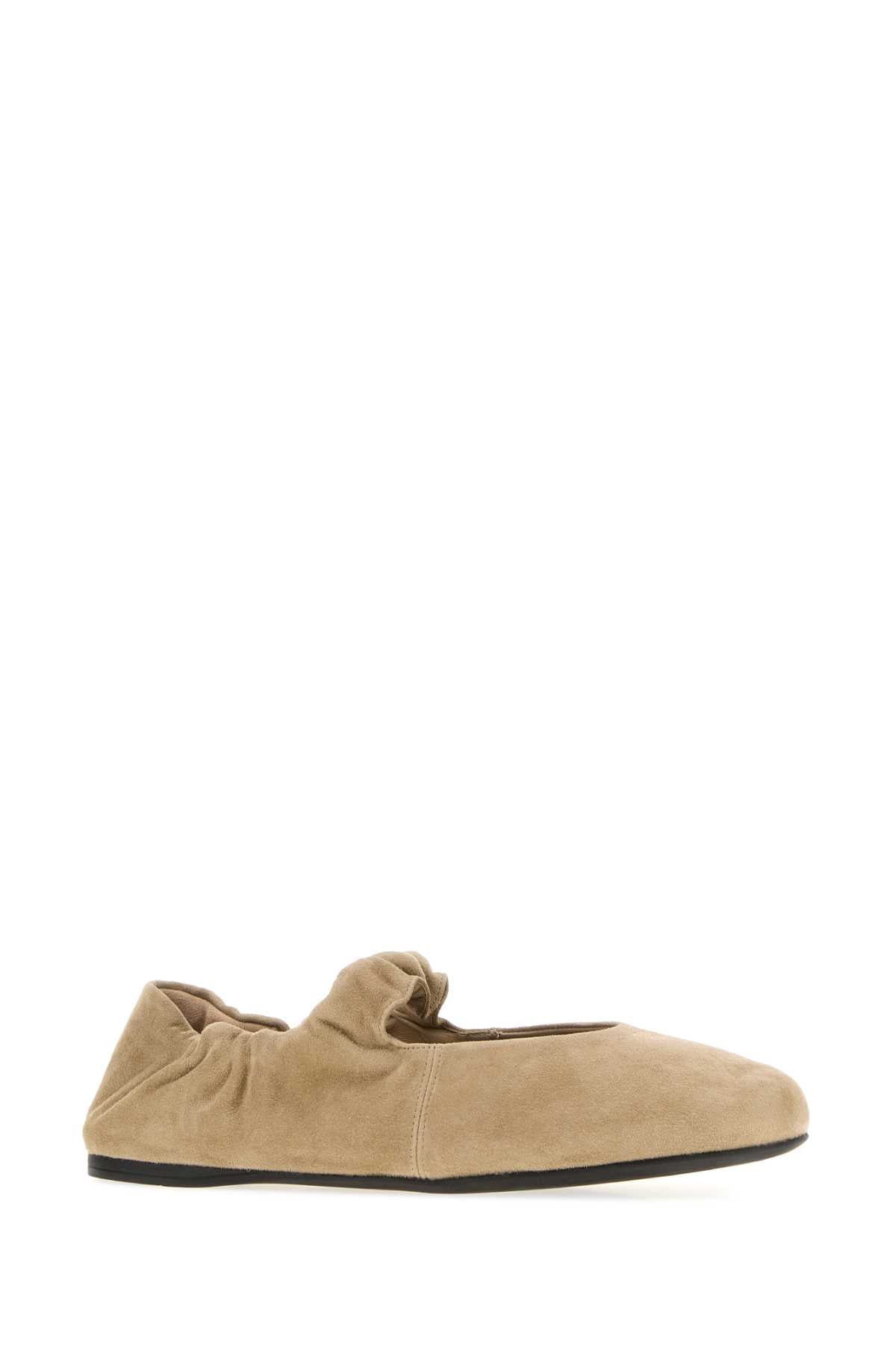 Miu Miu Women Sand Suede Ballerinas MIU MIU