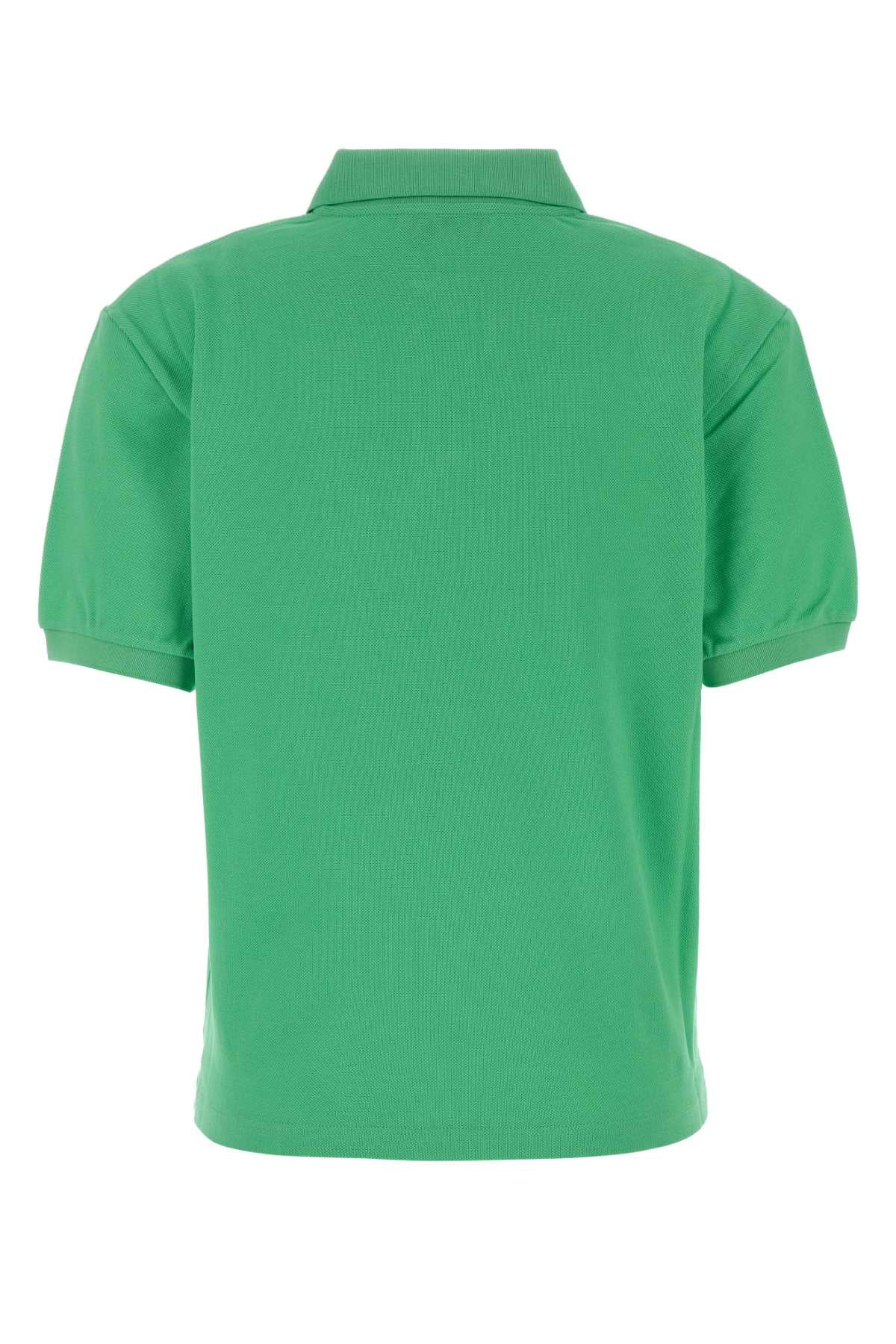 Miu Miu Women Green Piquet Polo Shirt MIU MIU