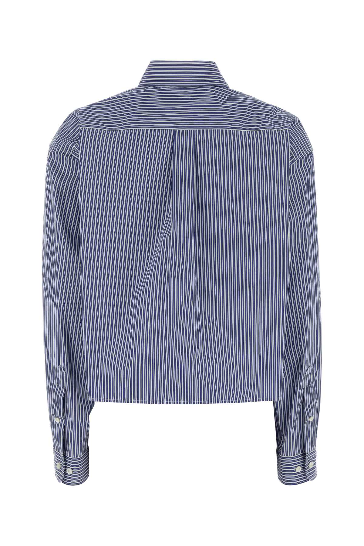 Miu Miu Women Embroidered Poplin Shirt MIU MIU