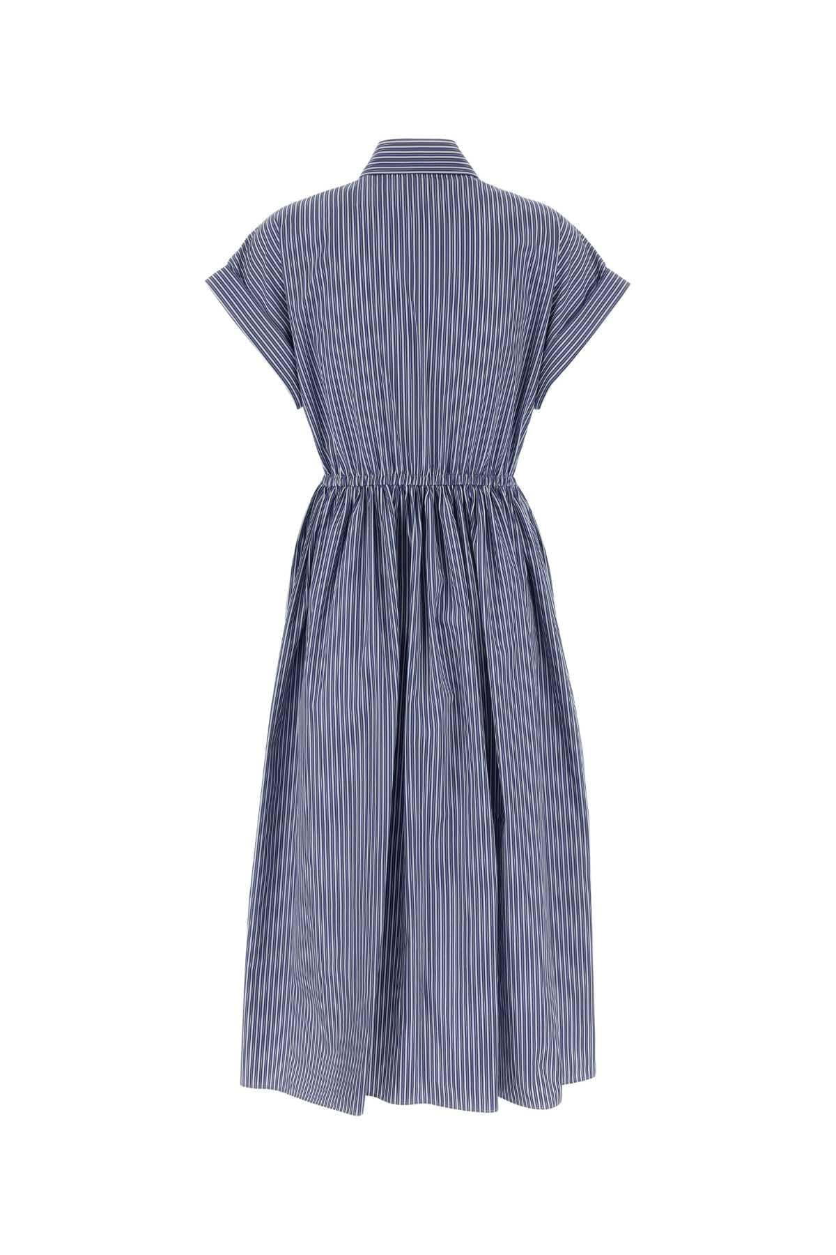 Miu Miu Women Embroidered Poplin Shirt Dress MIU MIU