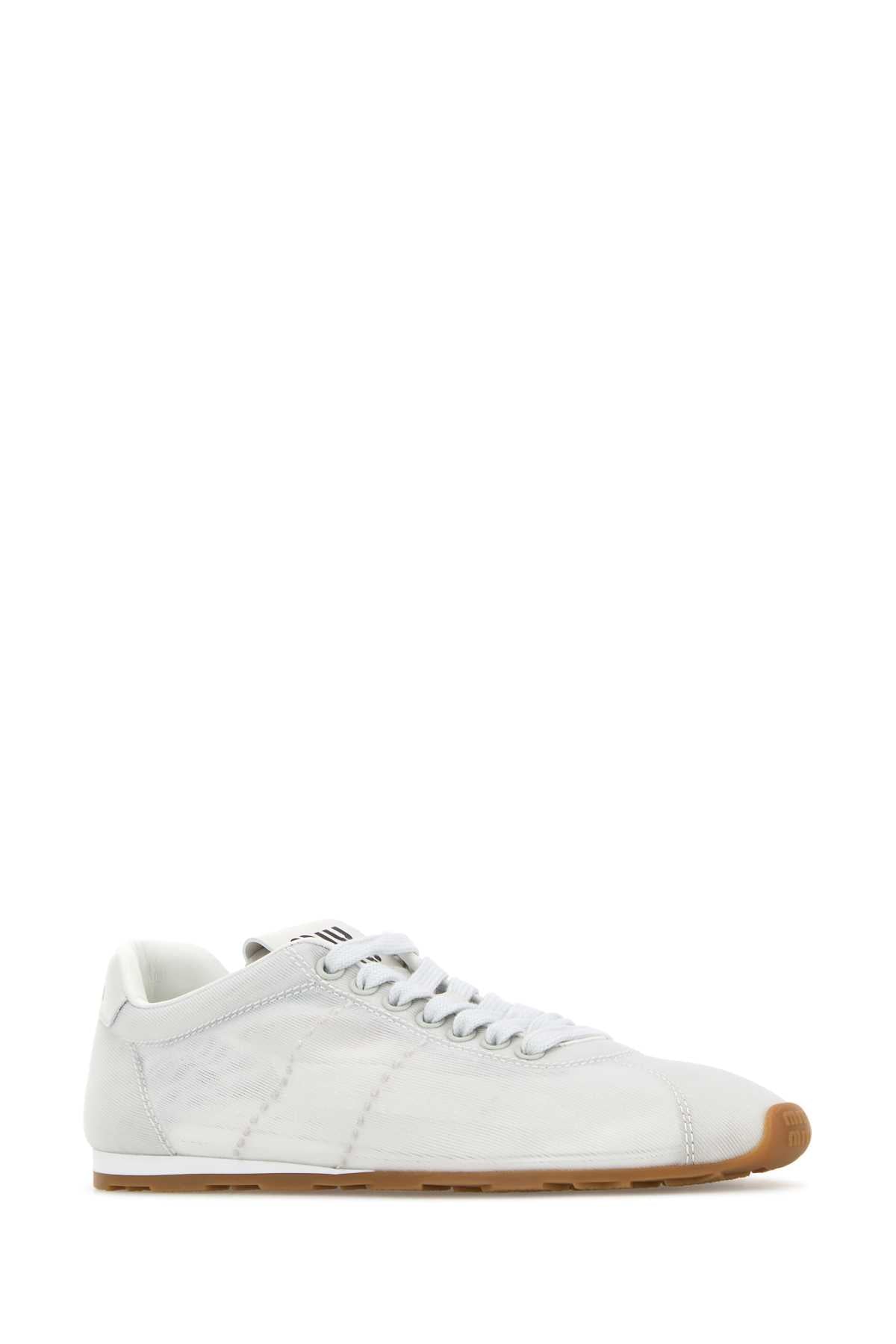 Miu Miu Women White Mesh Sneakers MIU MIU
