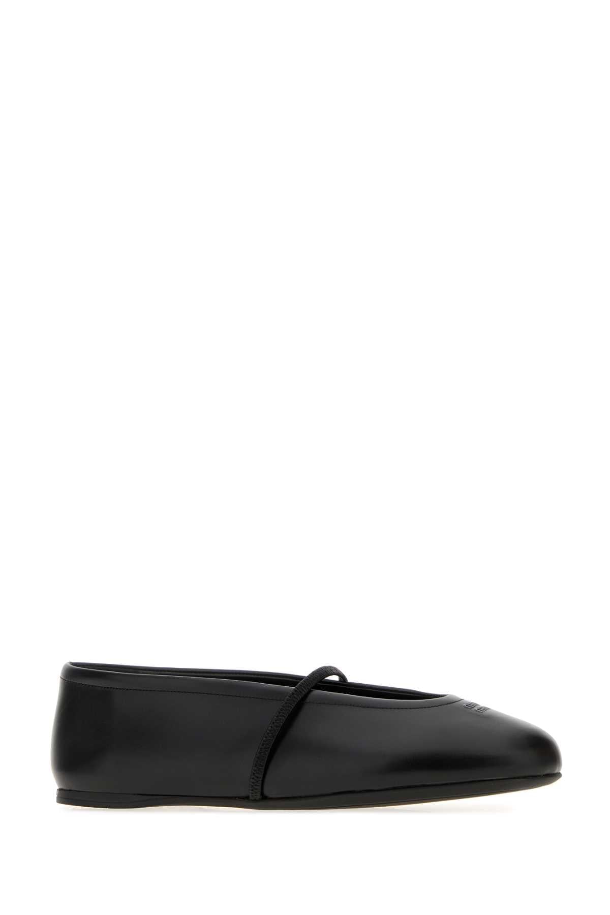 Miu Miu Women Black Leather Ballerinas MIU MIU