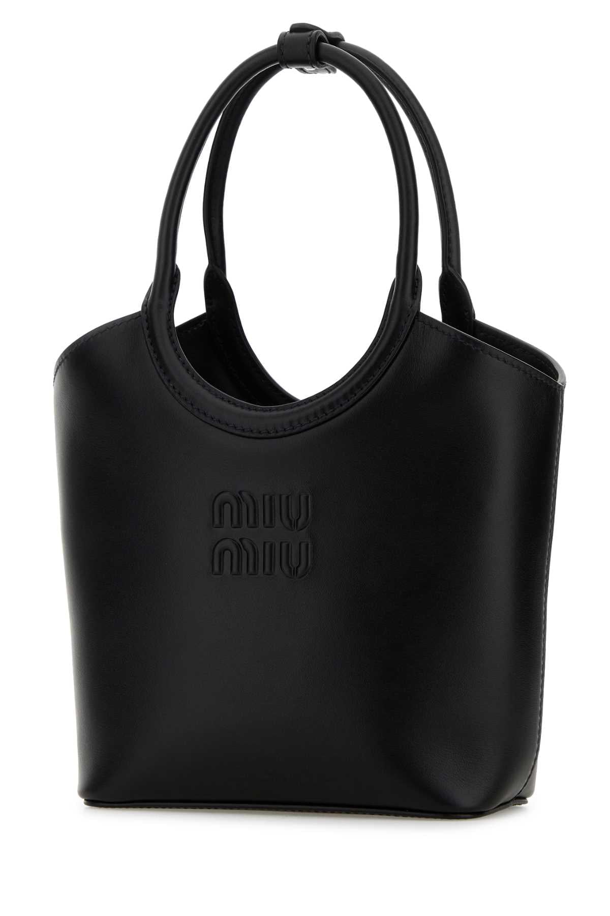 Miu Miu Women Black Leather Ivy Handbag MIU MIU