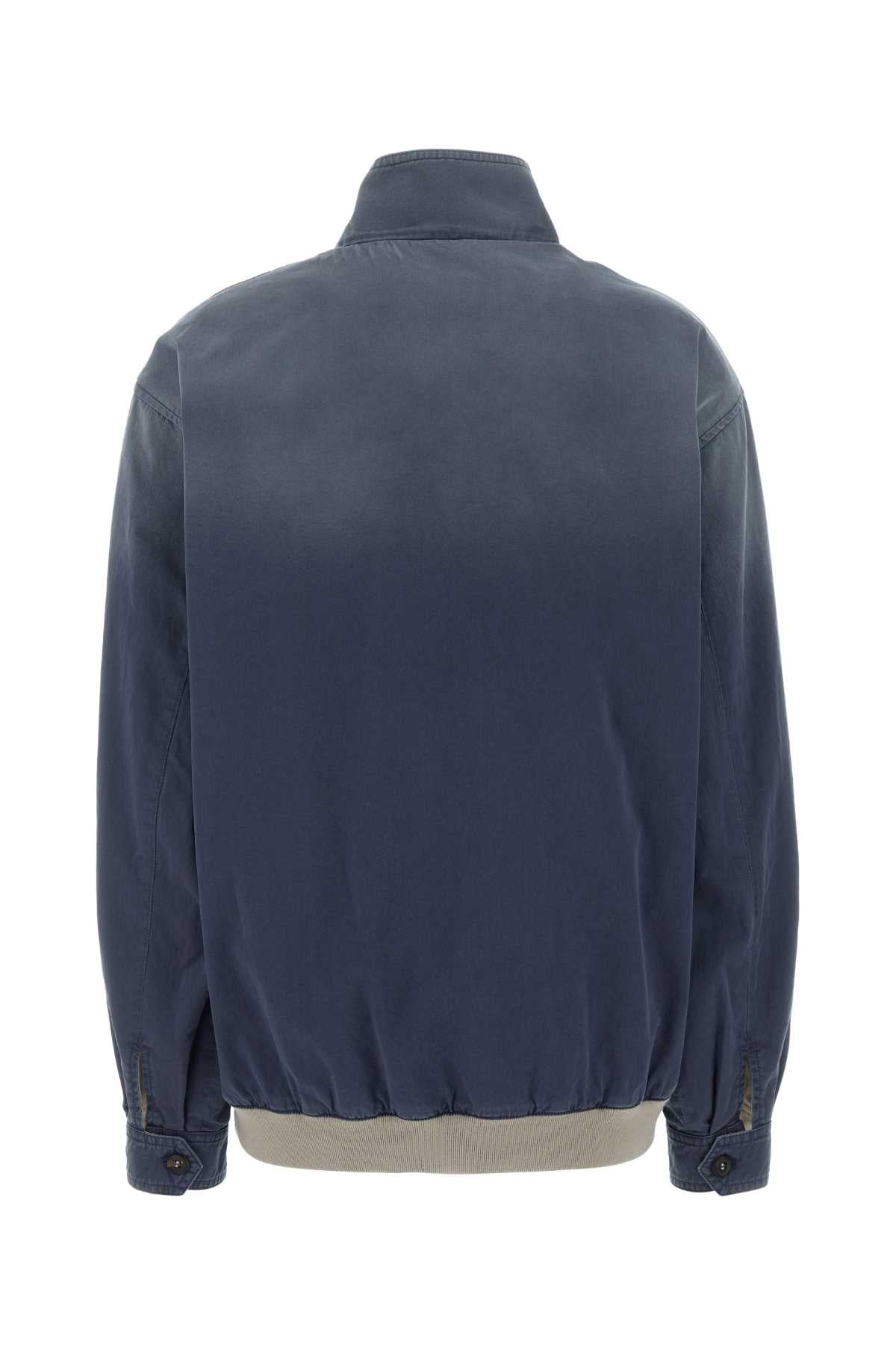 Miu Miu Women Navy Blue Twill Jacket MIU MIU