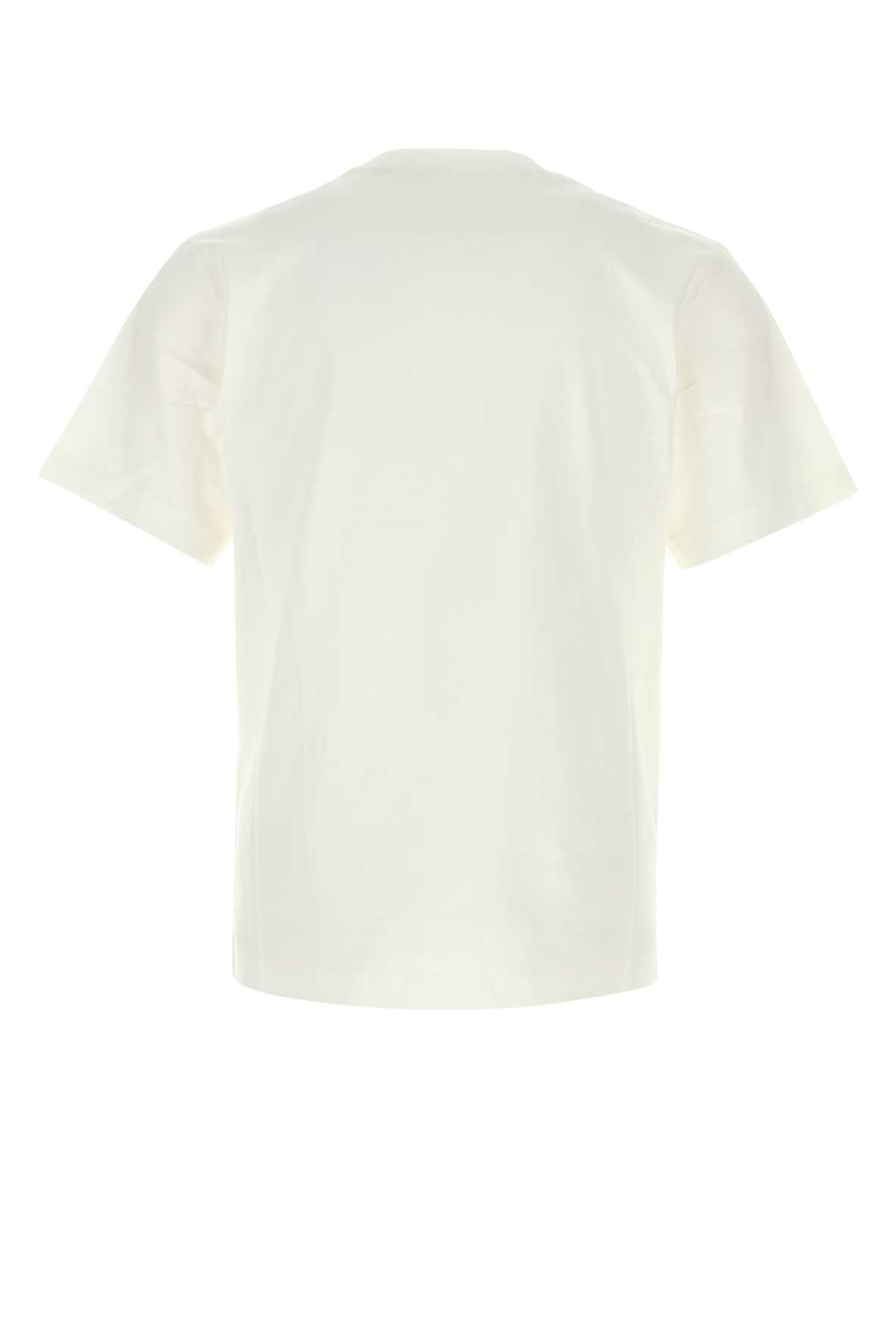 Burberry Men White Cotton T-Shirt BURBERRY