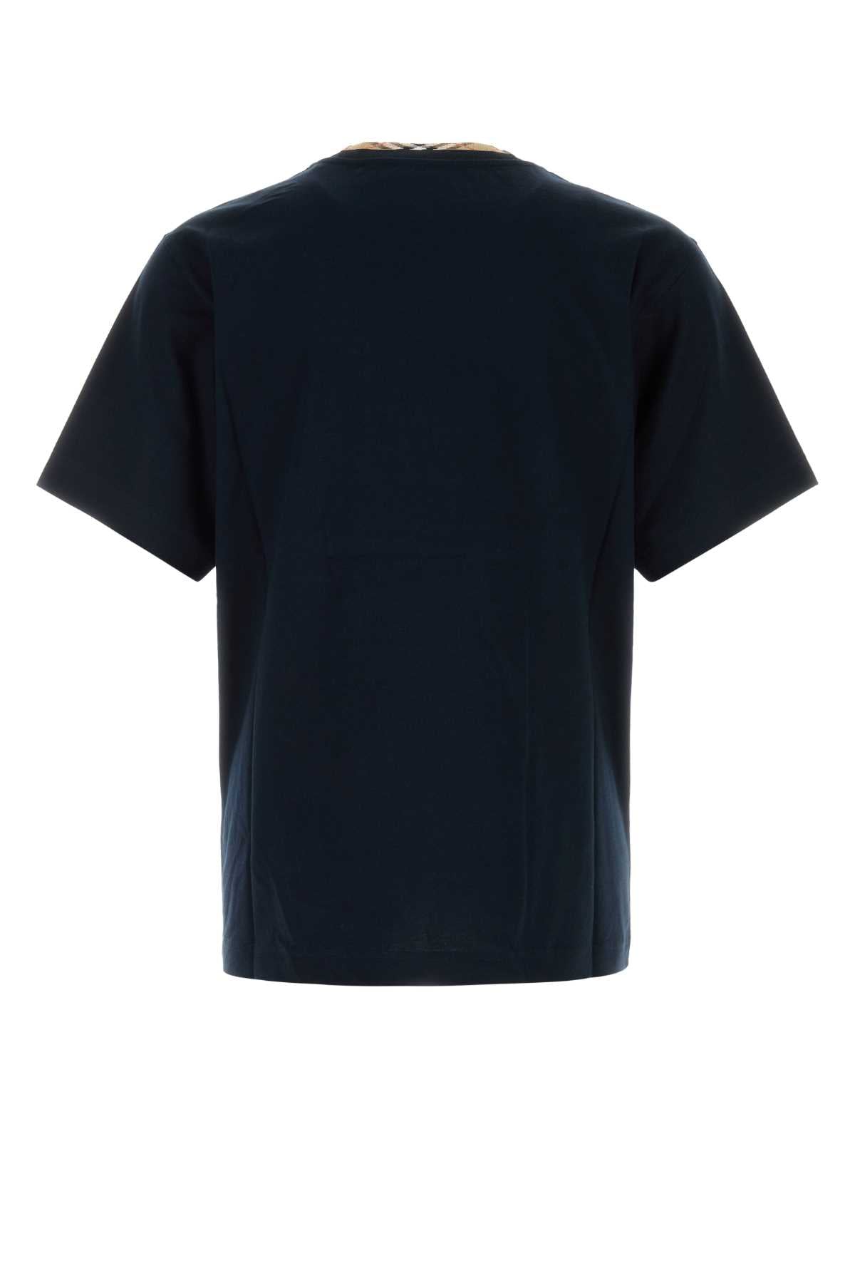 Burberry Men Midnight Blue Cotton T-Shirt BURBERRY