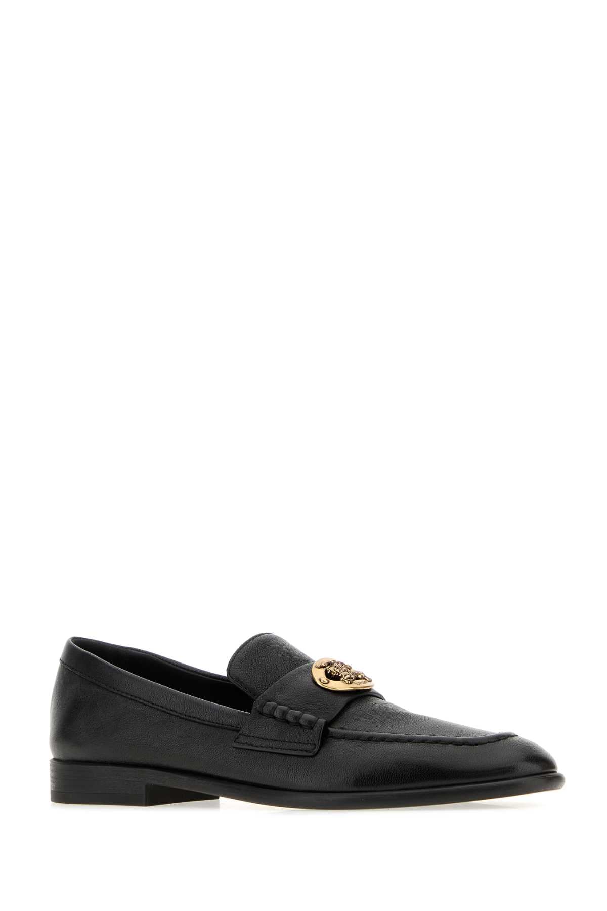 Burberry Women Black Leather Loafers BURBERRY