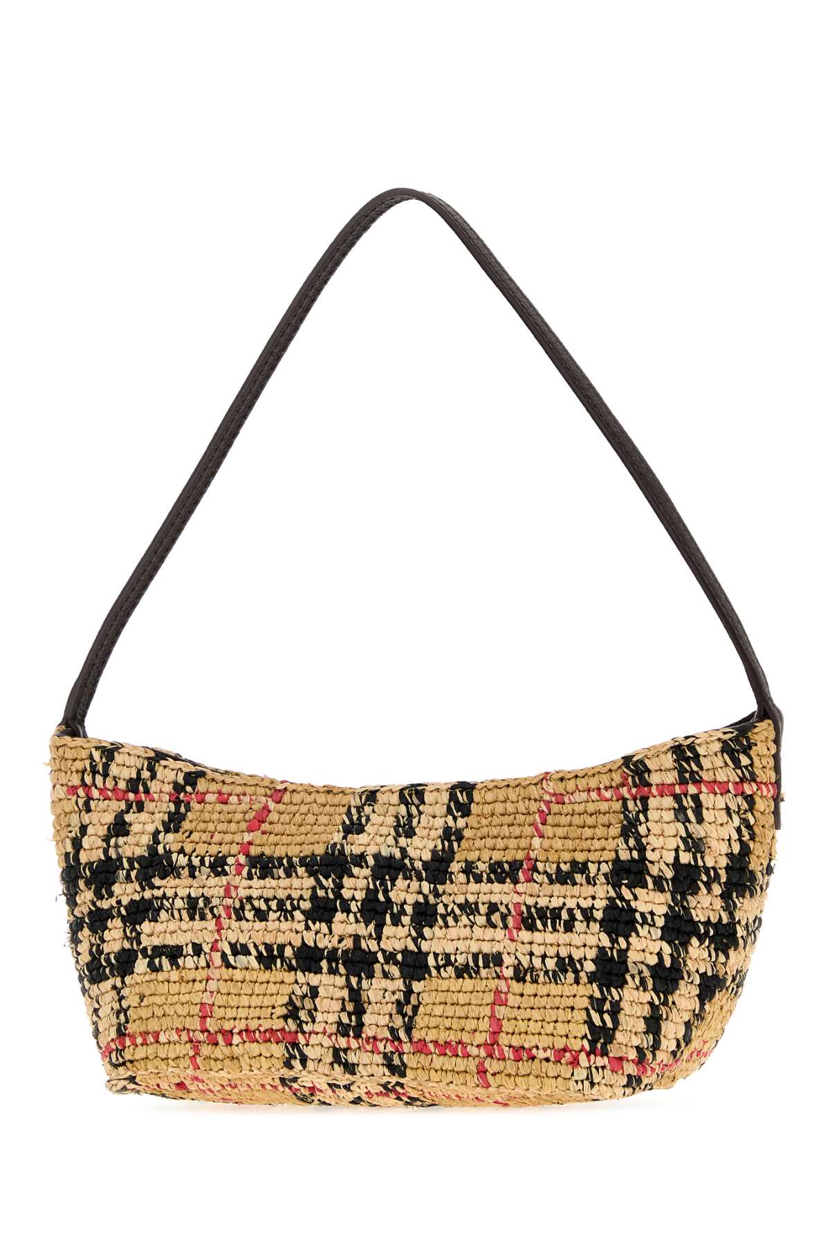 Burberry Women Embroidered Raffia Mini Margate Shoulder Bag BURBERRY