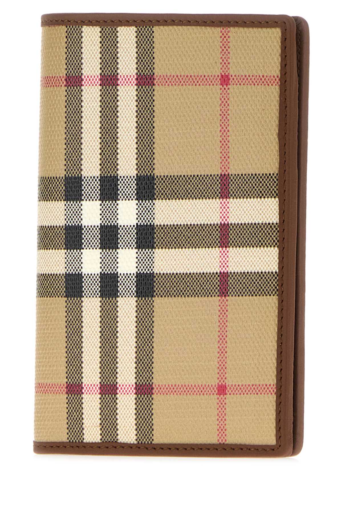 Burberry Men Printed Canvas Passport Holder