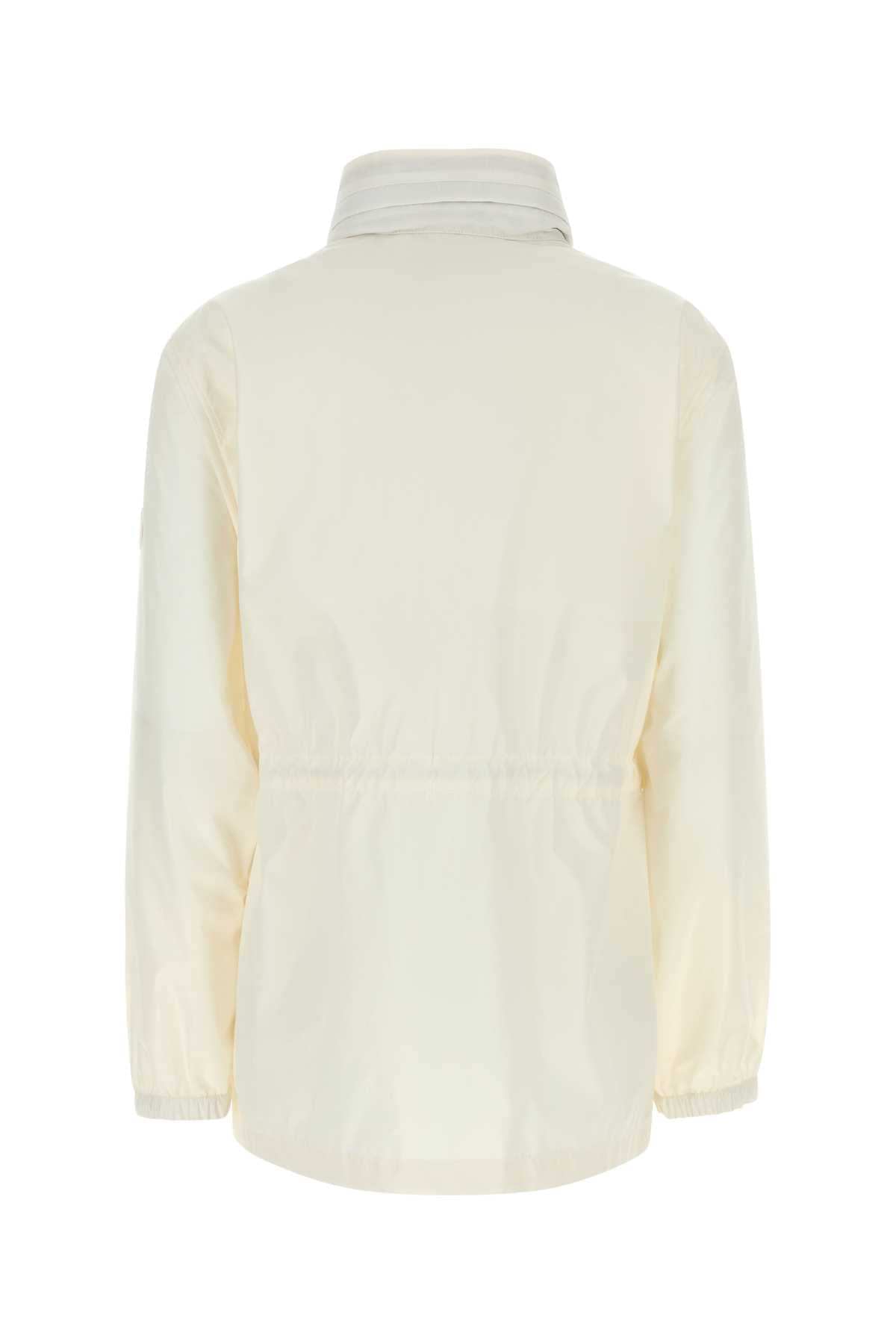 Burberry Women White Nylon Jacket BURBERRY