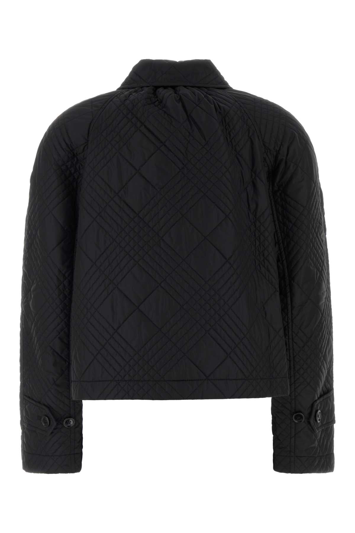 Burberry Women Black Nylon Tiffield Jacket BURBERRY