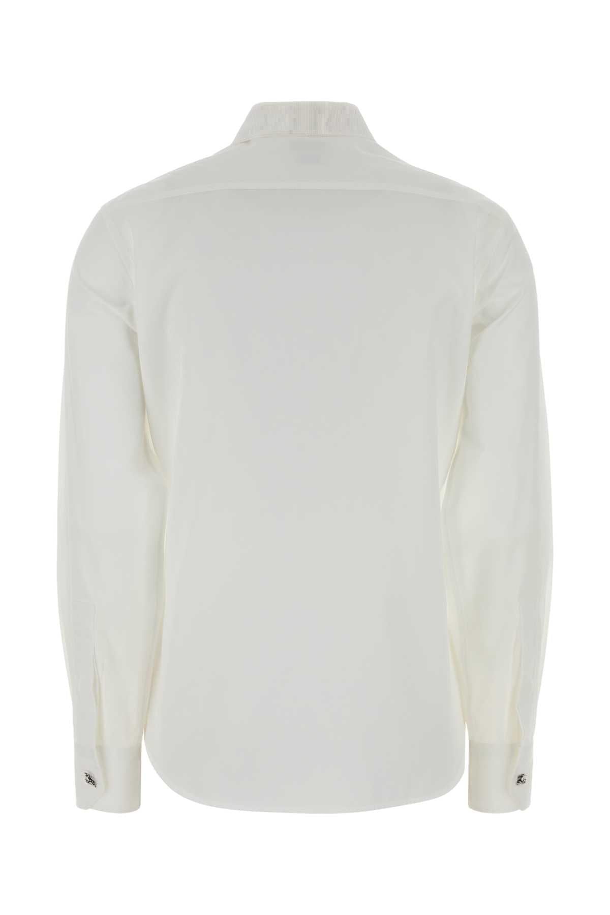 Burberry Women White Poplin Shirt BURBERRY