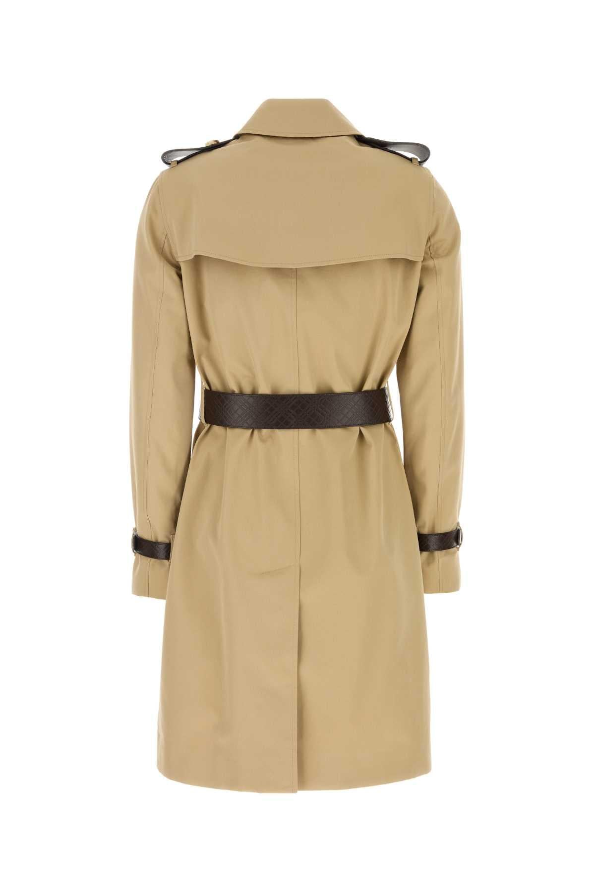 Burberry Women Beige Twill Trench Coat BURBERRY
