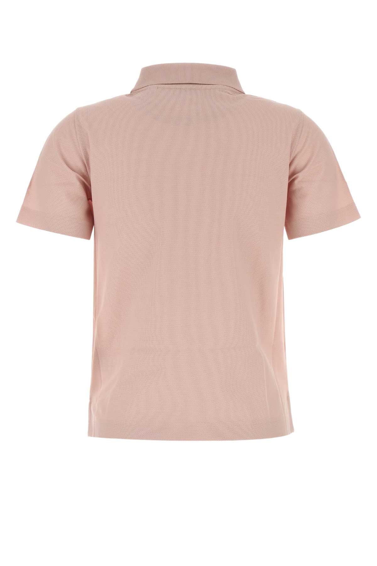 Burberry Women Pink Piquet Polo Shirt BURBERRY