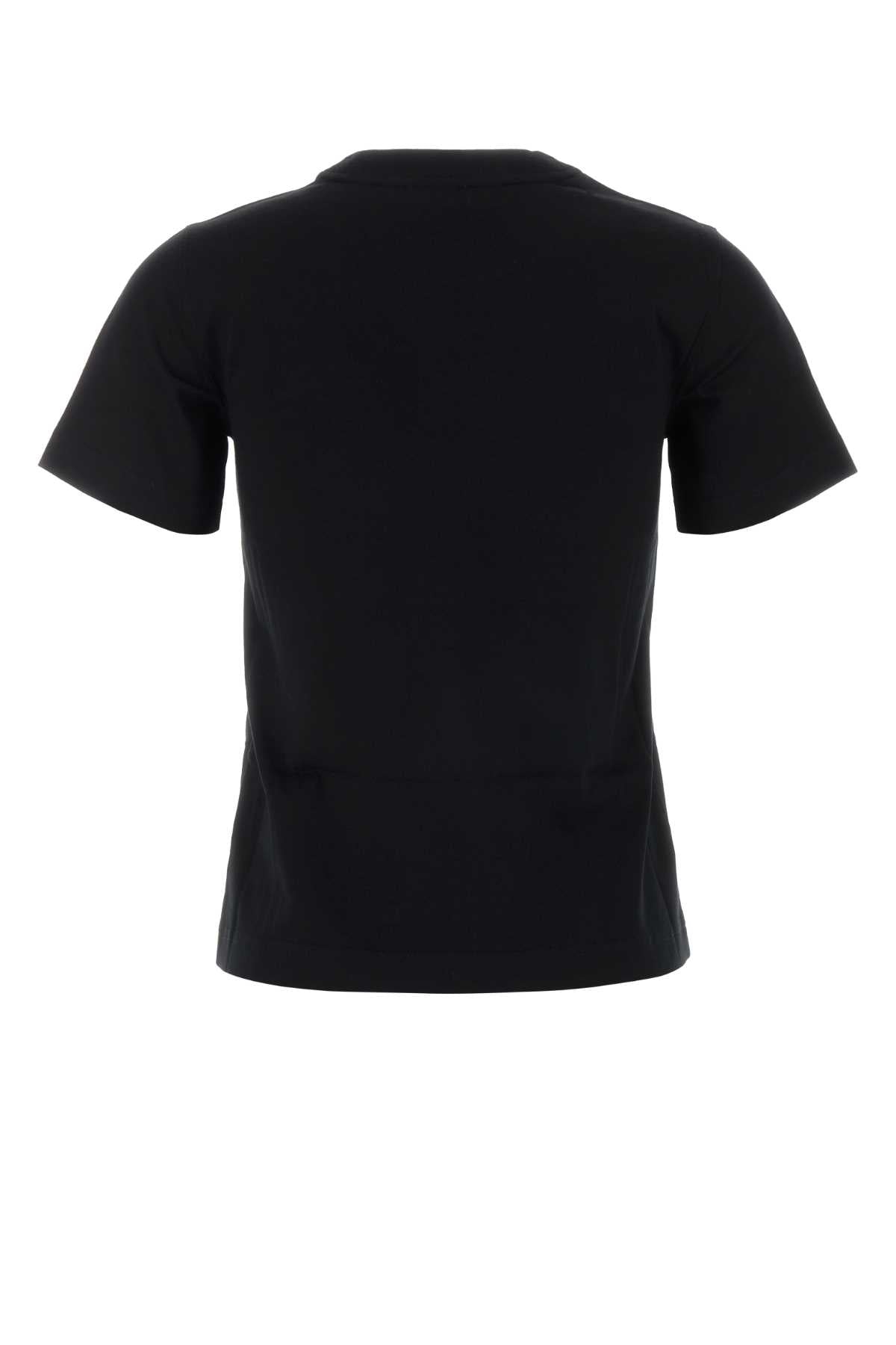 Burberry Women Black Cotton T-Shirt BURBERRY