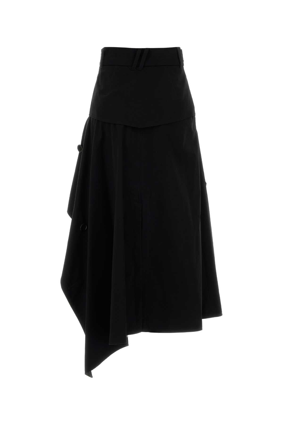Burberry Women Black Gabardine Skirt BURBERRY