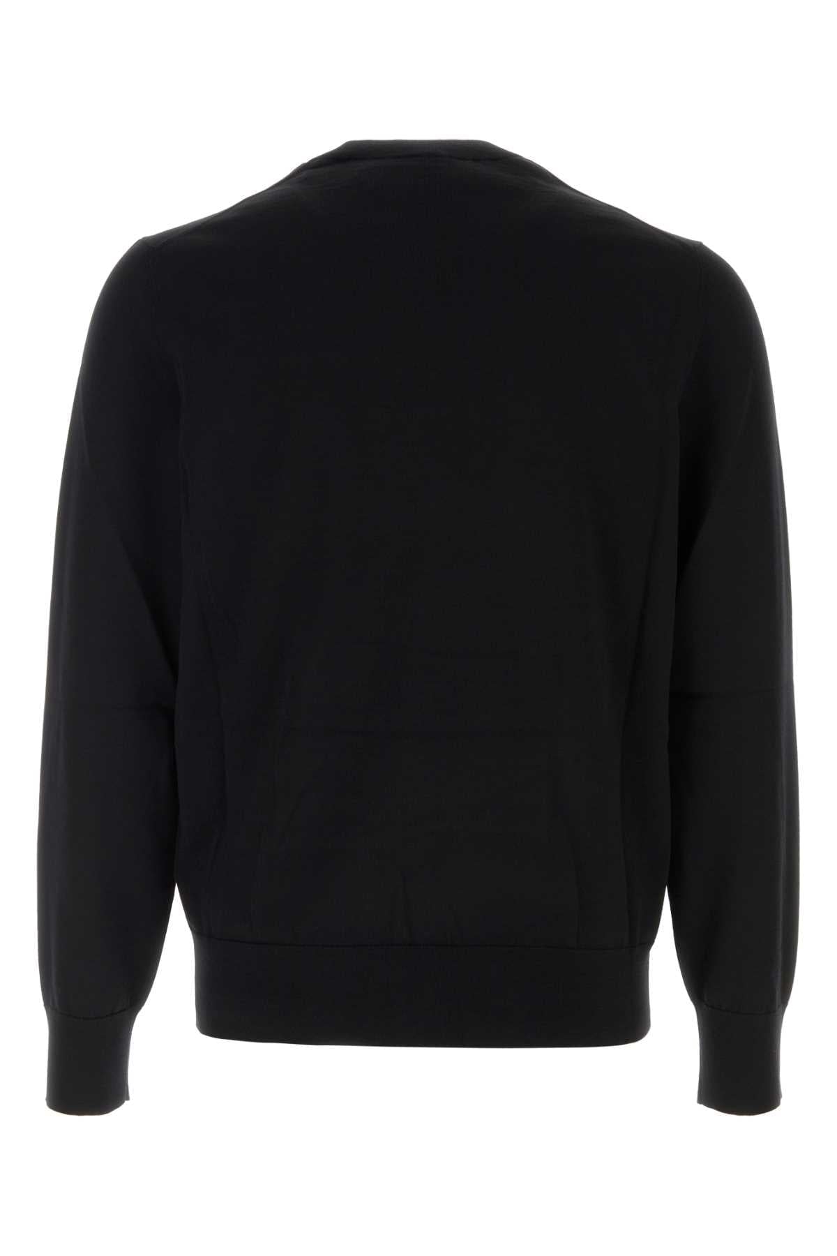 Burberry Men Black Wool Sweater BURBERRY