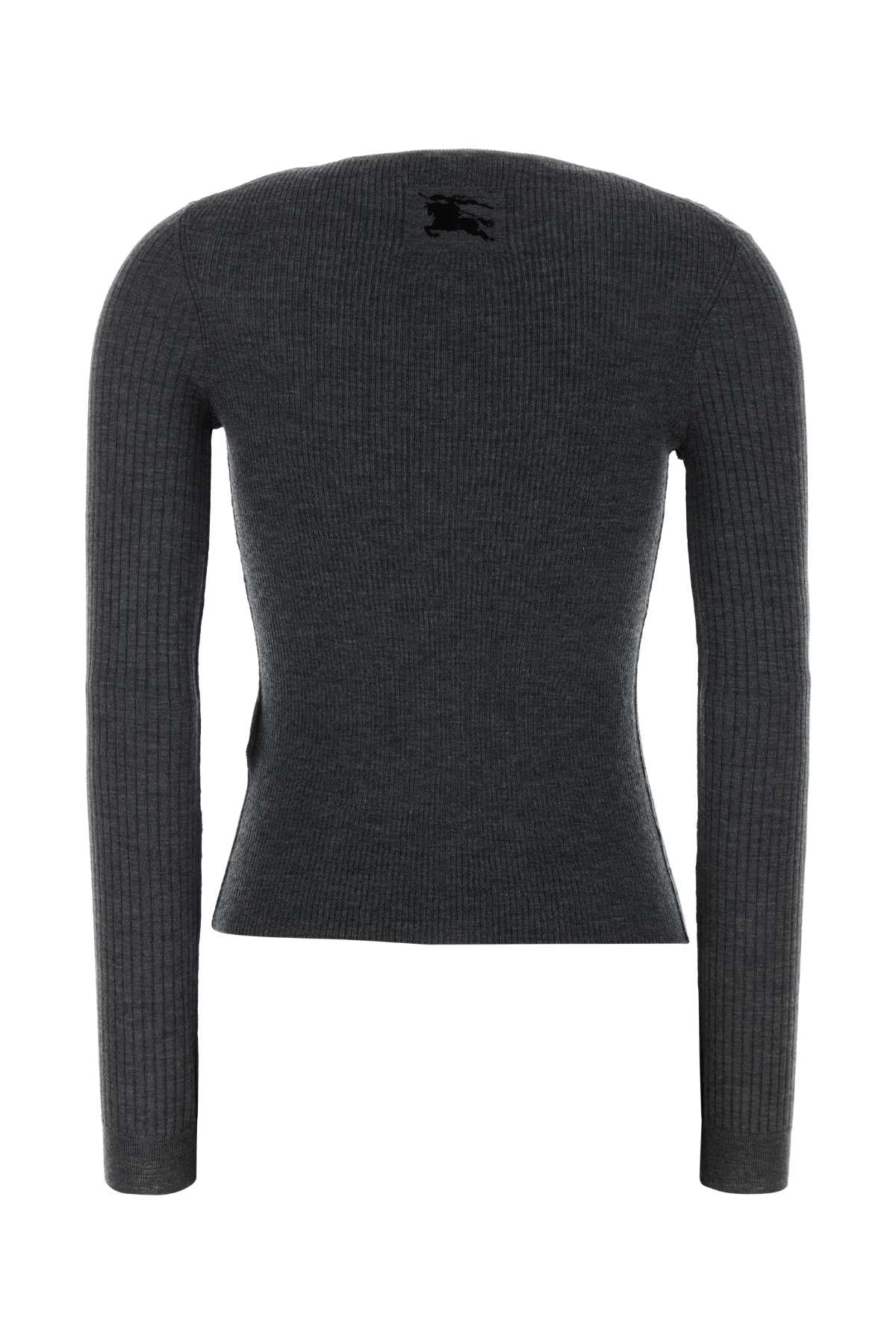 Burberry Women Dark Grey Cashmere Cardigan BURBERRY