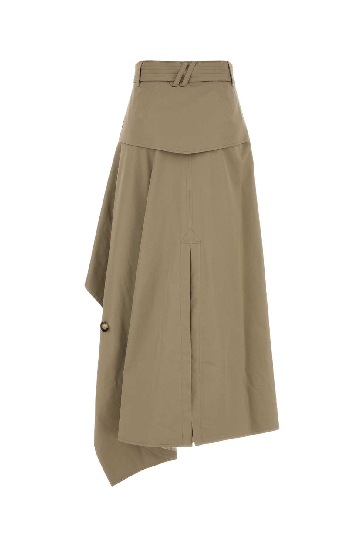 Burberry Women Cappuccino Gabardine Skirt BURBERRY