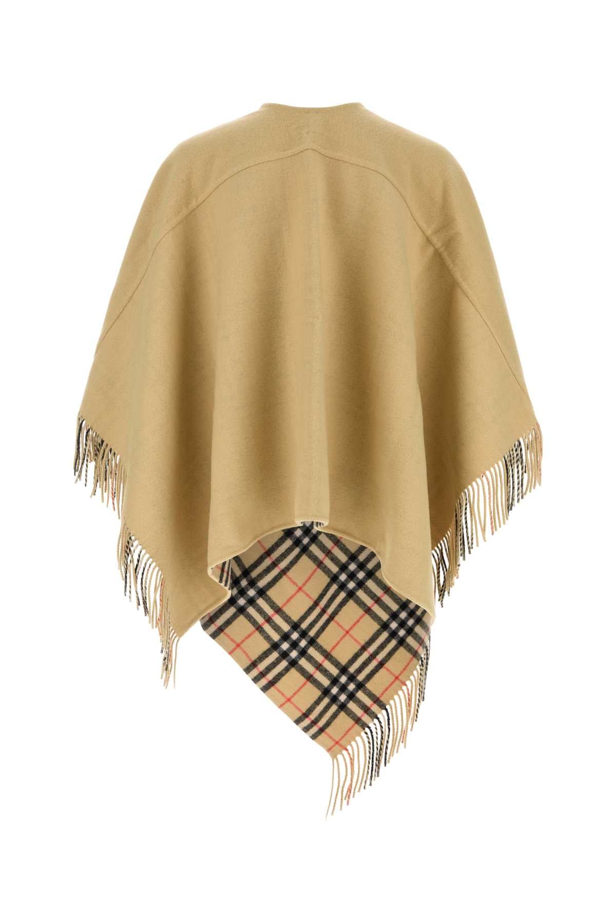 Burberry Unisex Beige Wool Cape BURBERRY