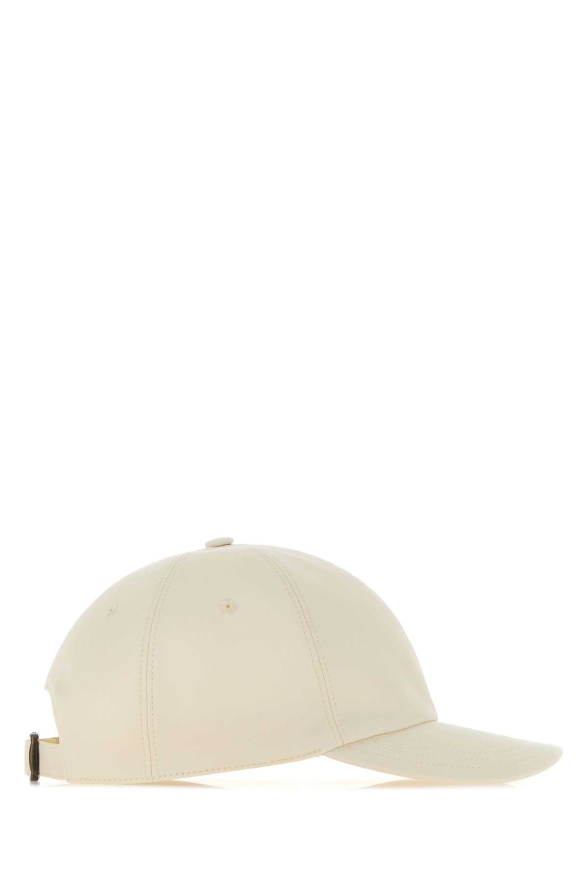 Burberry Unisex Ivory Cotton Baseball Cap BURBERRY