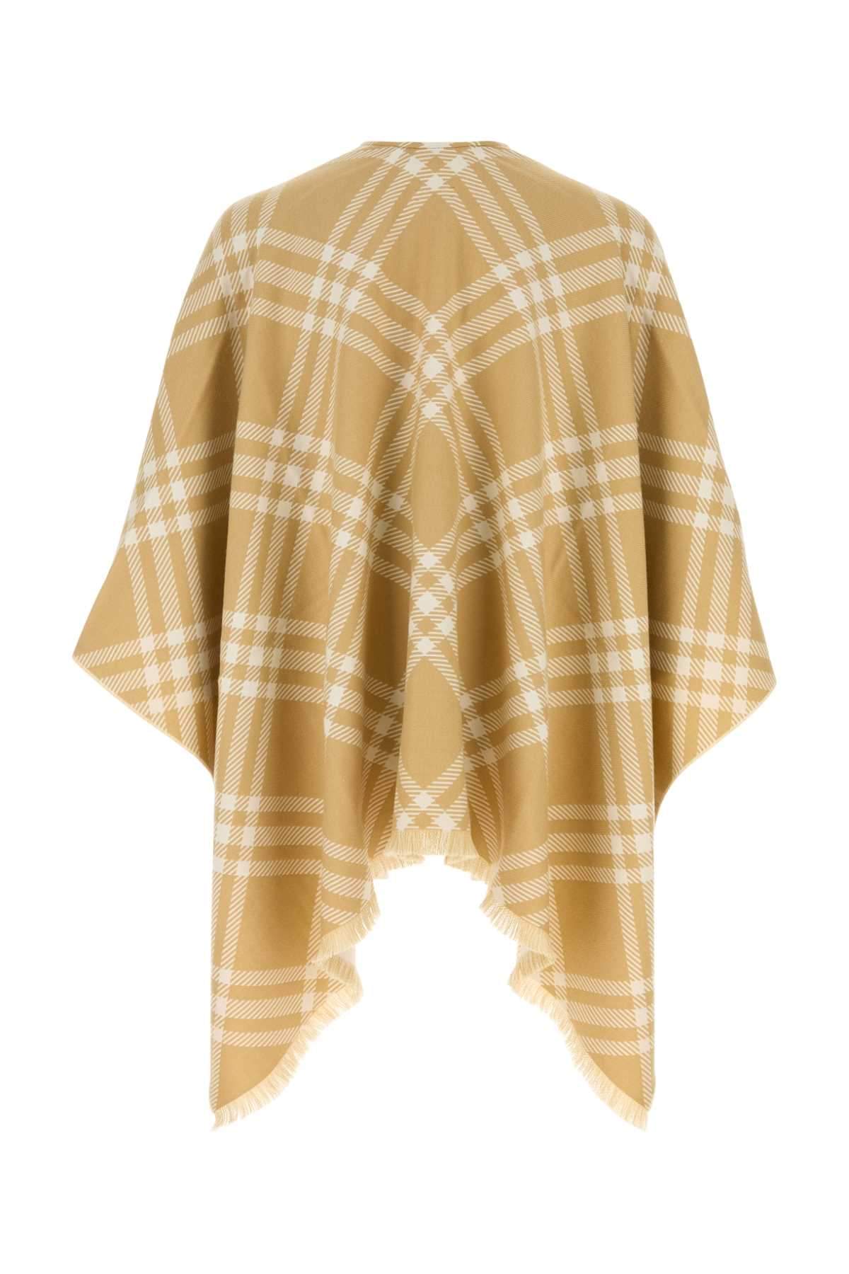 Burberry Unisex Embroidered Wool Blend Cape BURBERRY